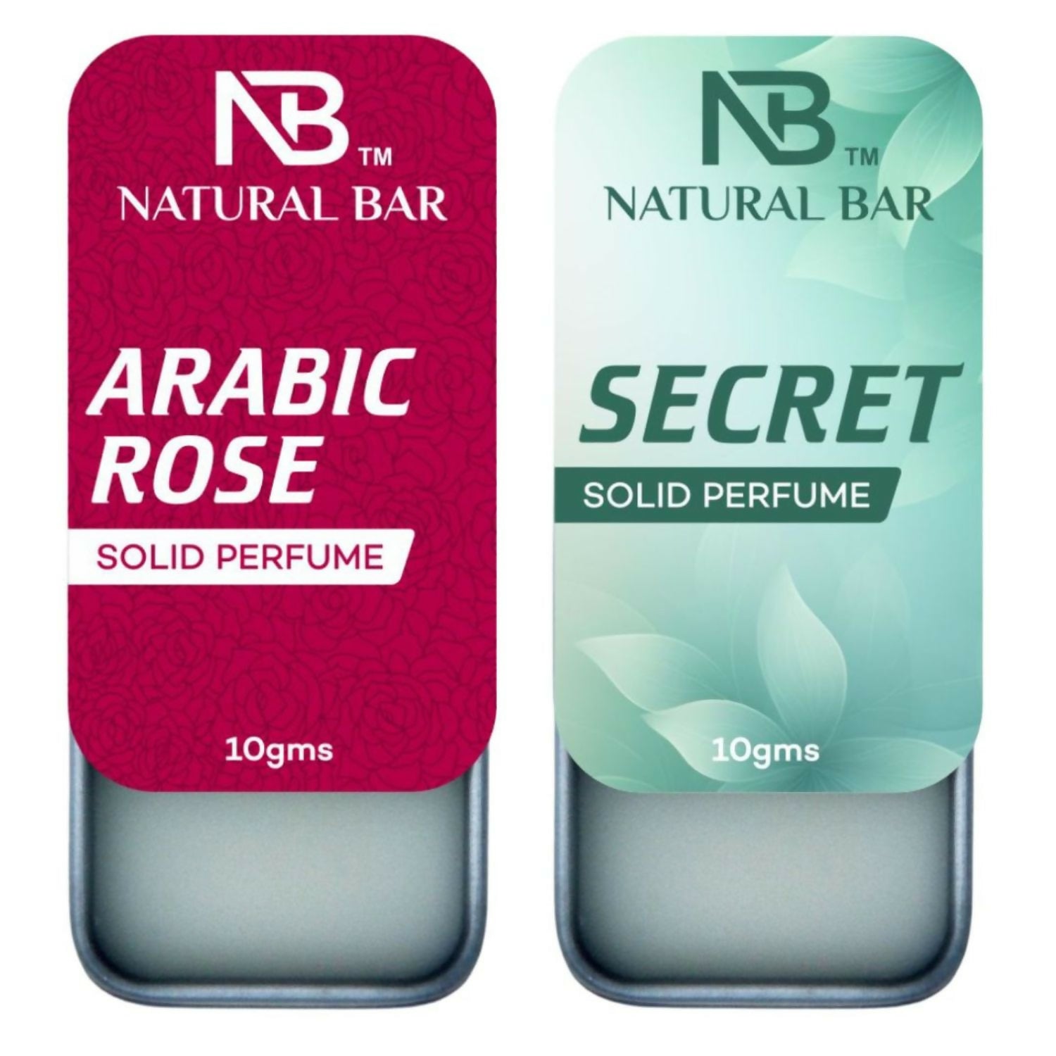 Arabic Rose And Secret Solid Perfume Combo, Alcohol Free Cologne Strong & Lasting Fragrance, Gifting for Him & Her (10gms/2Pc)