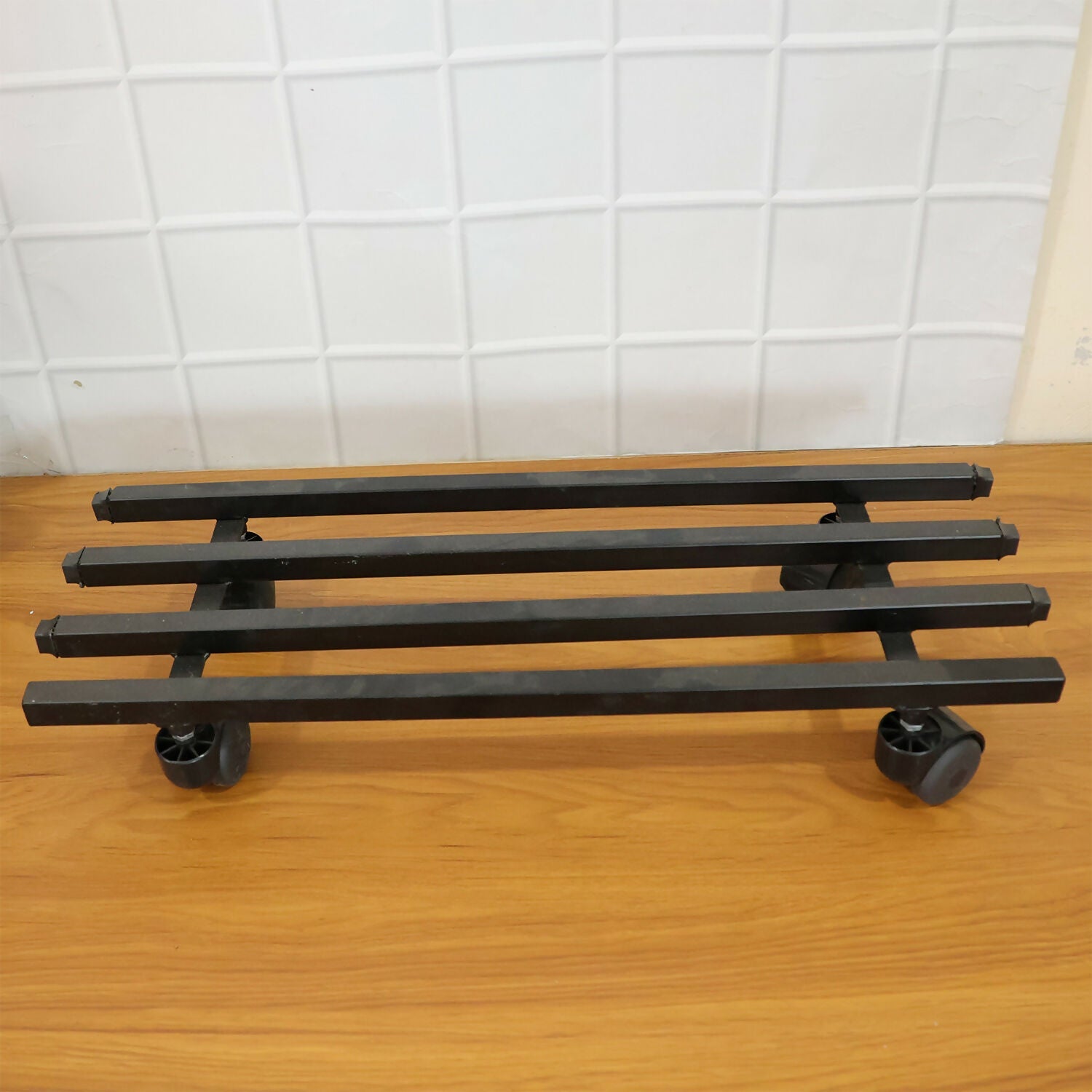 Heavy-Duty Rolling Metal Plant Stand – Mobile Garden Display Trolley