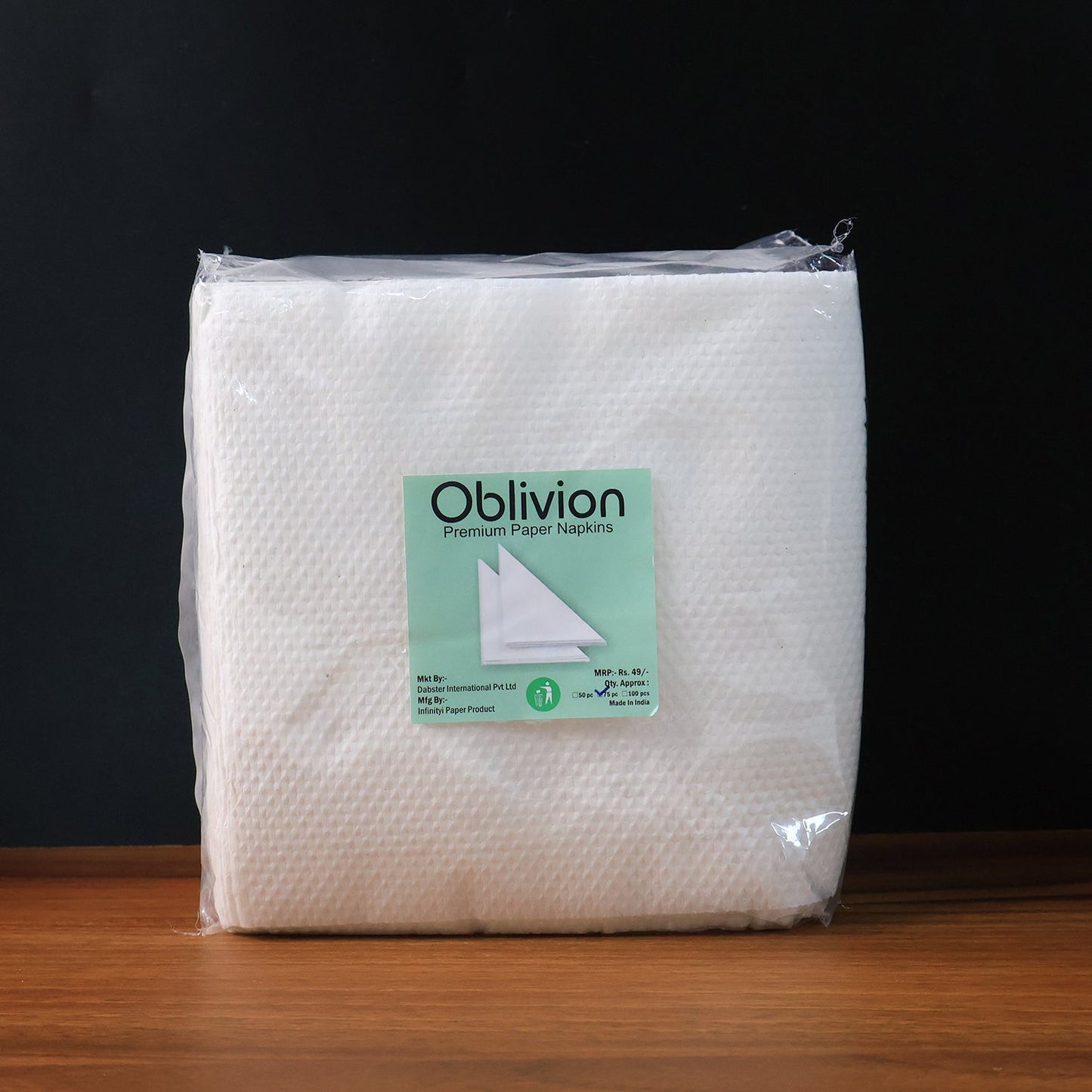 Soft disposable tissue napkins from 75 pack for hygiene