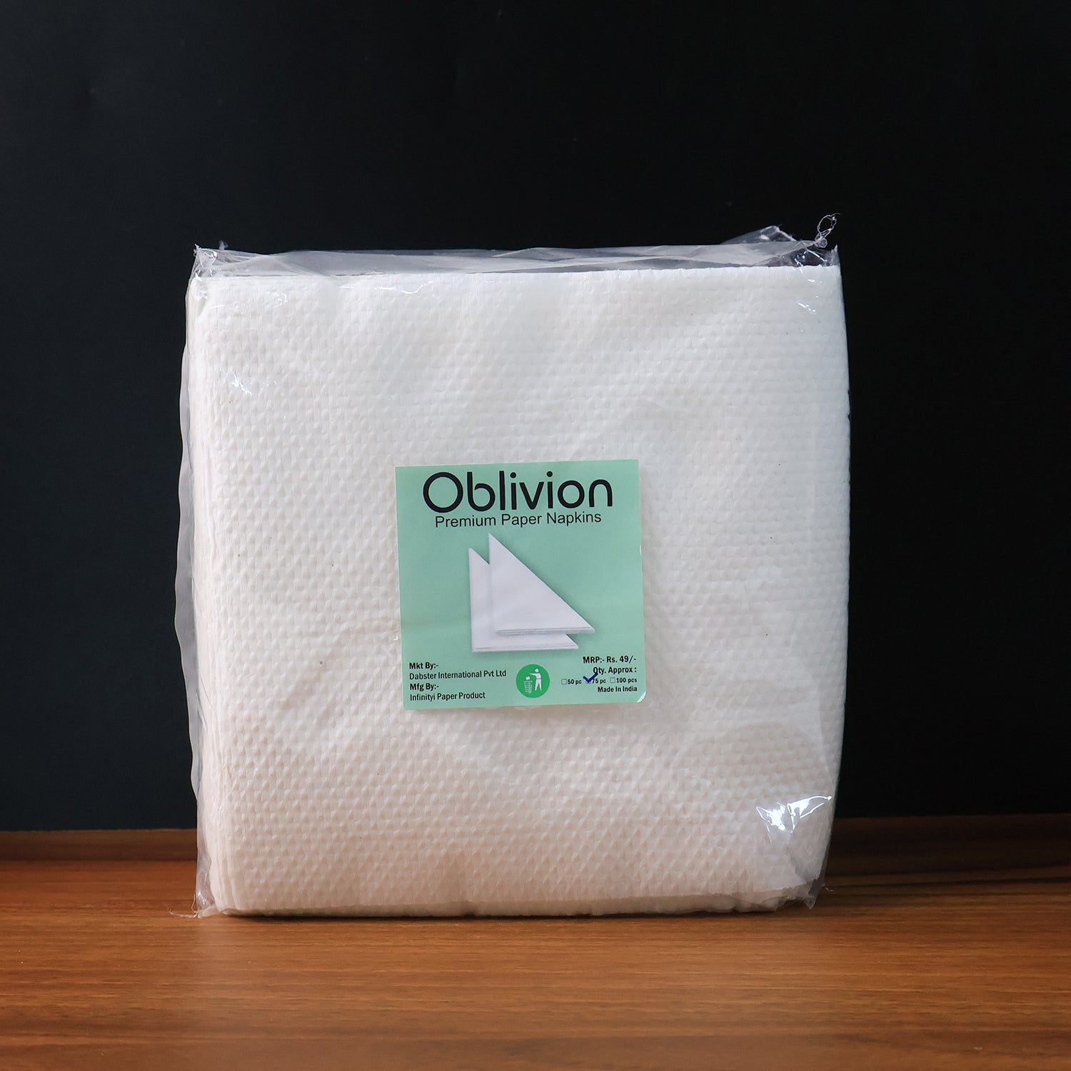 Soft disposable tissue napkins from 75 pack for hygiene
