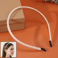 Premium Pearl Embellished Slim Hairband (1 Pc)
