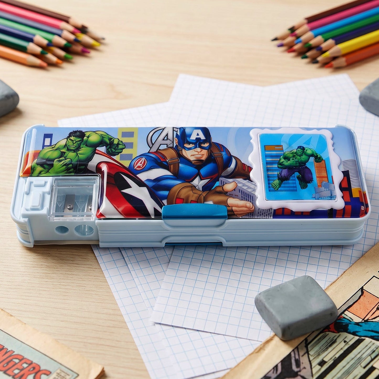 Kids Geometry Box – Multifunction Calculator & Sharpener | Writezo