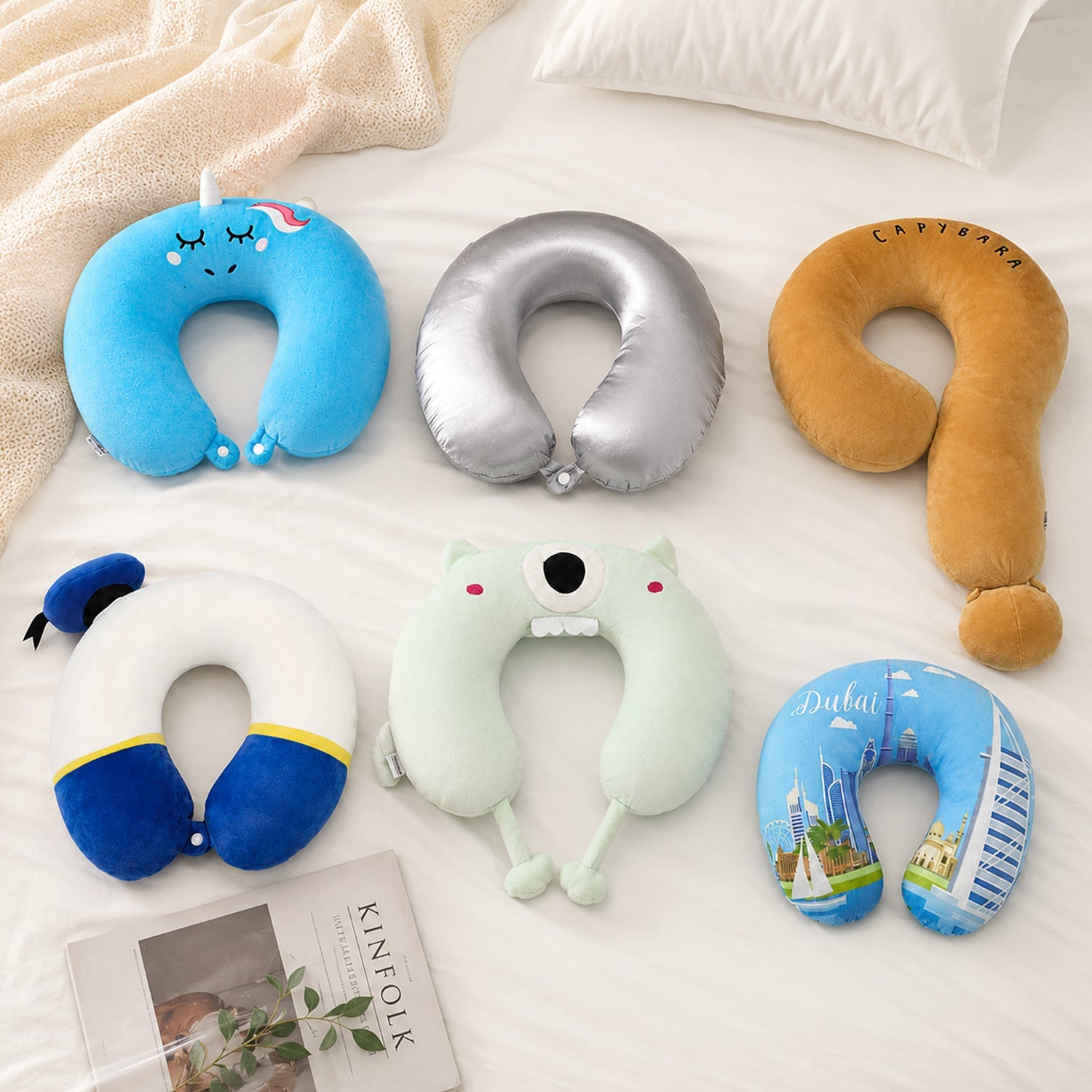 U shaped pillow for office naps and desk rest