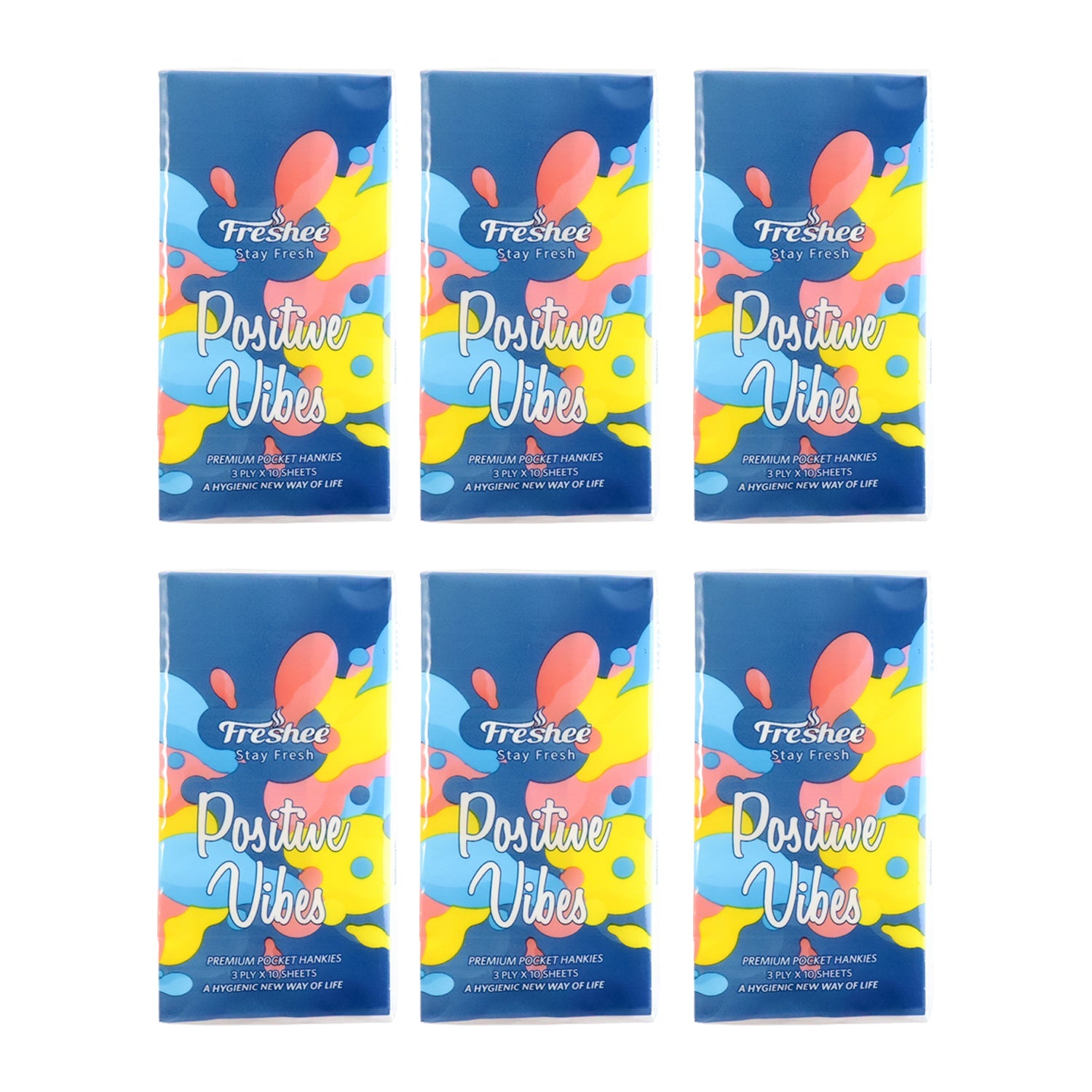 Soft tissues from the pocket tissue pack ready for facial and hand use