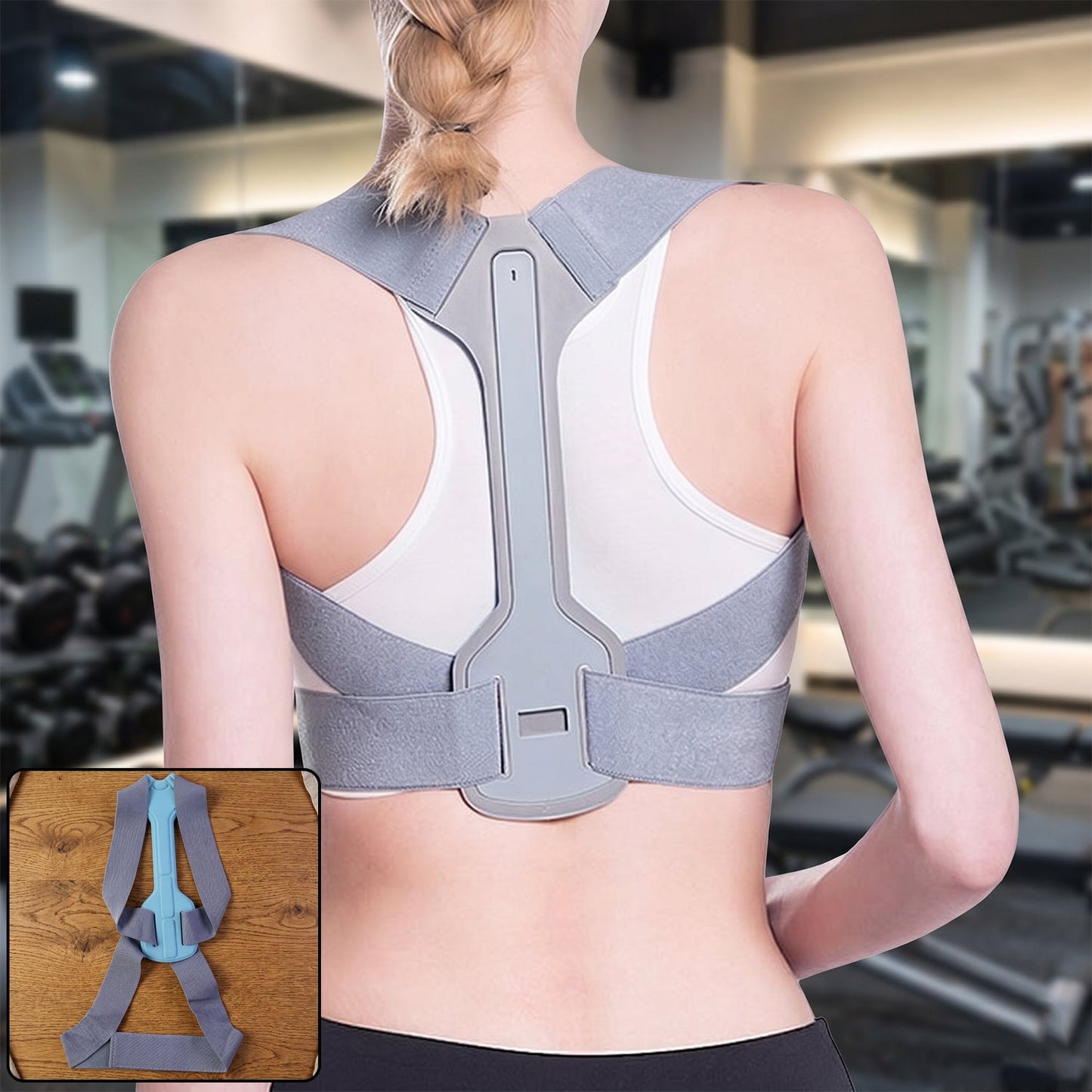 Ergonomic back posture belt for support and pain relief