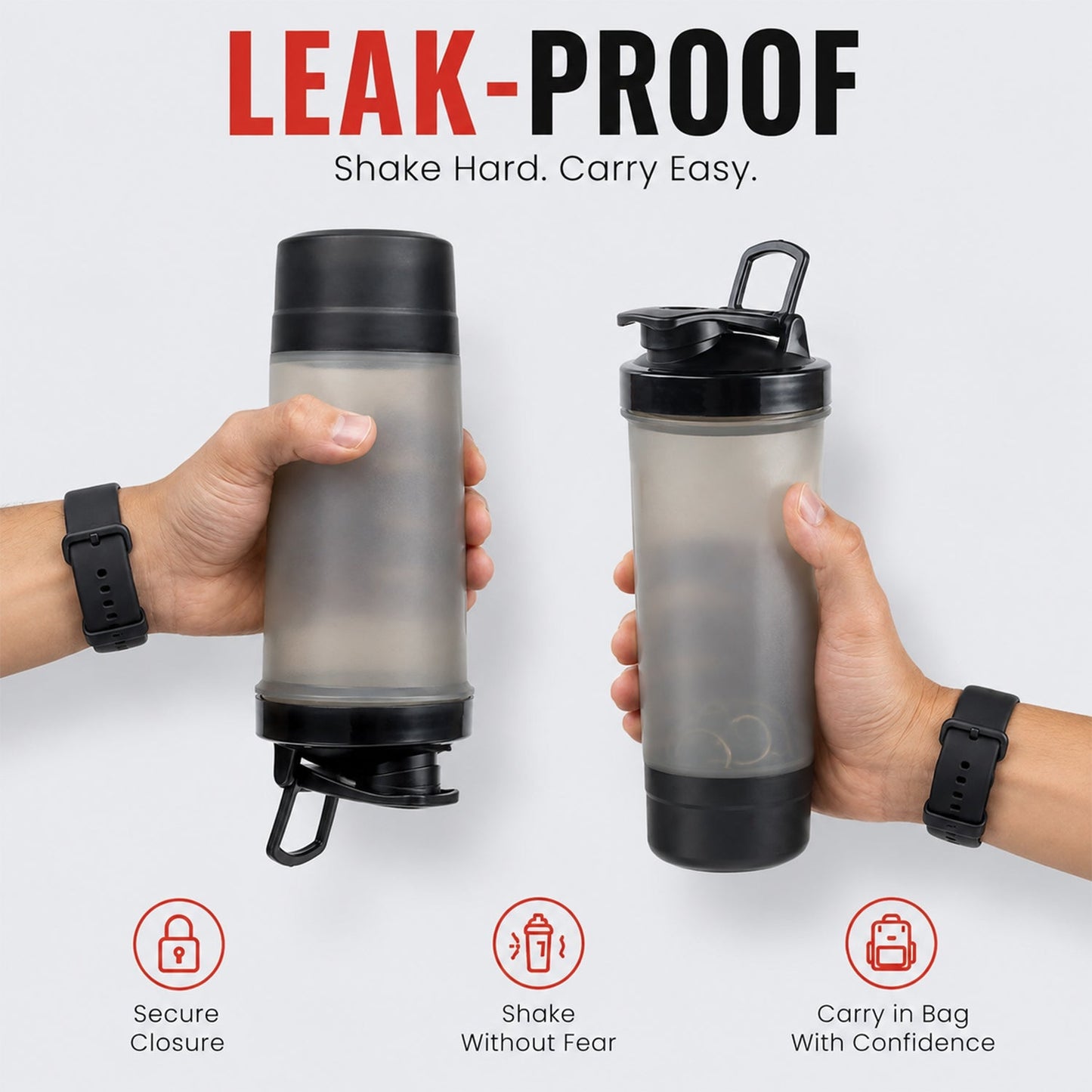 Gym Shaker Bottle – Leakproof & BPA Free for Protein | Own Hydrate