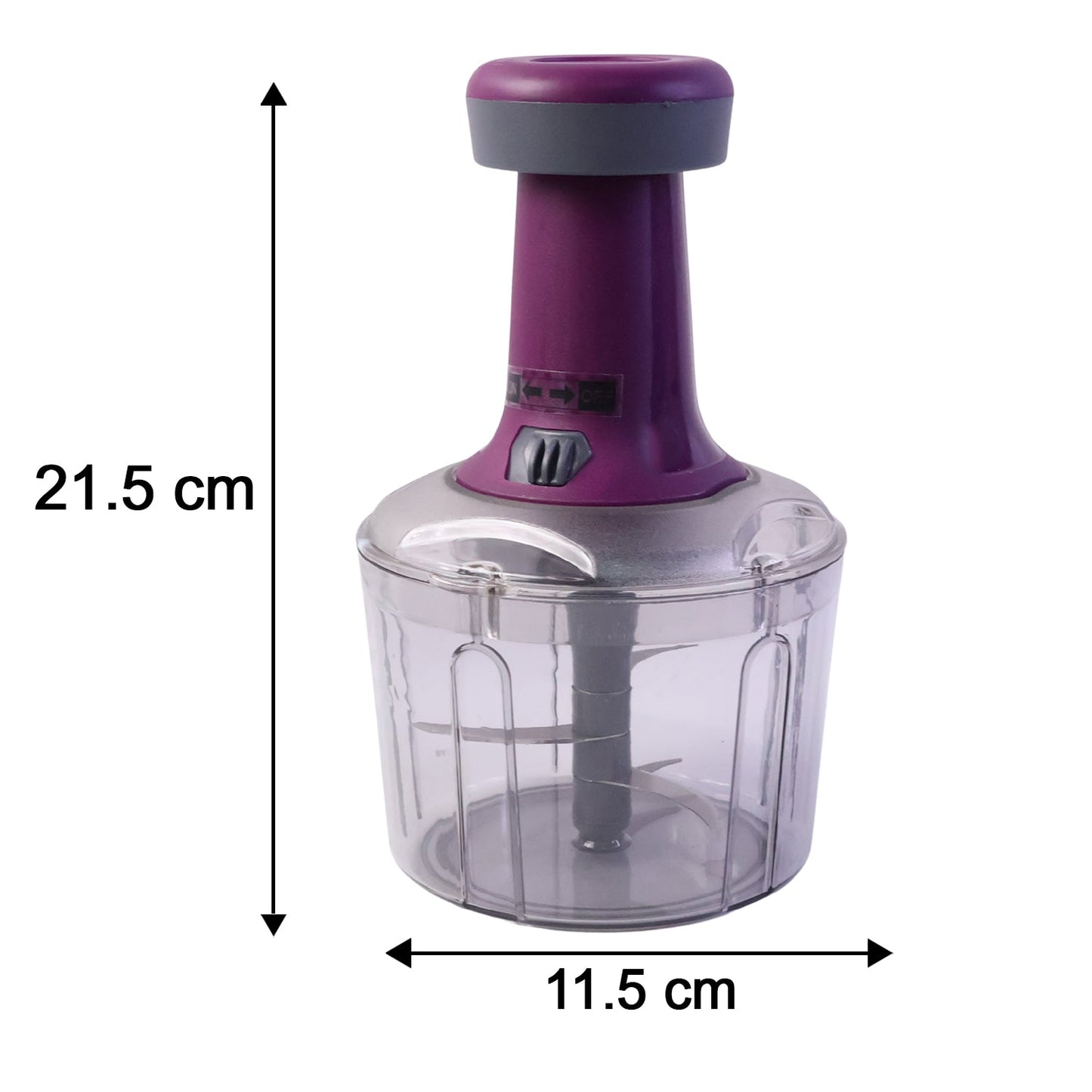 Push Chopper 1100 ML size comparison and compact design