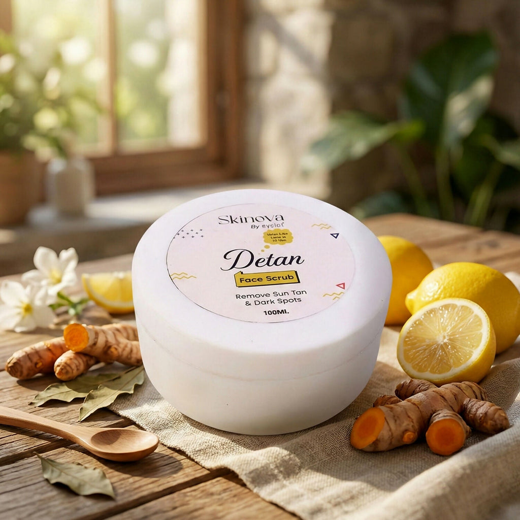 Eyelet Detan Face Scrub for Sun Tan & Dark Spots Removal (100Ml)