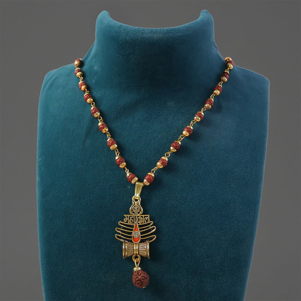 MahakalTrishul Pendant & Rudraksha Mala