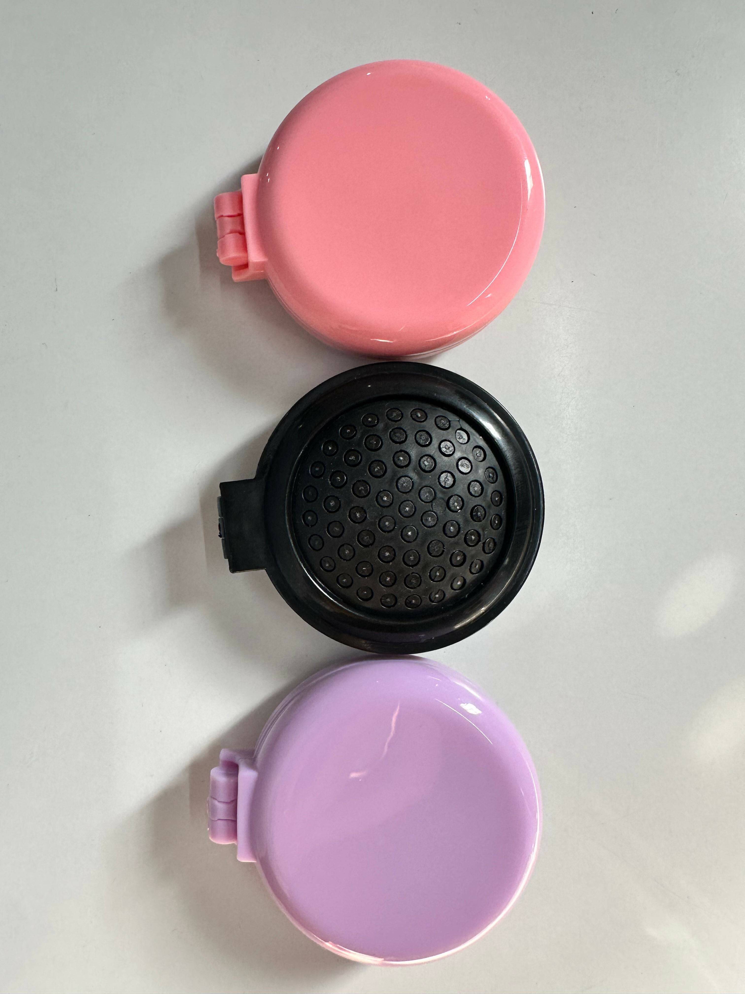 Foldable Hair Brush with Mirror Compact Travel Hair Comb for Women & Girls(COLOR MAY VARY)