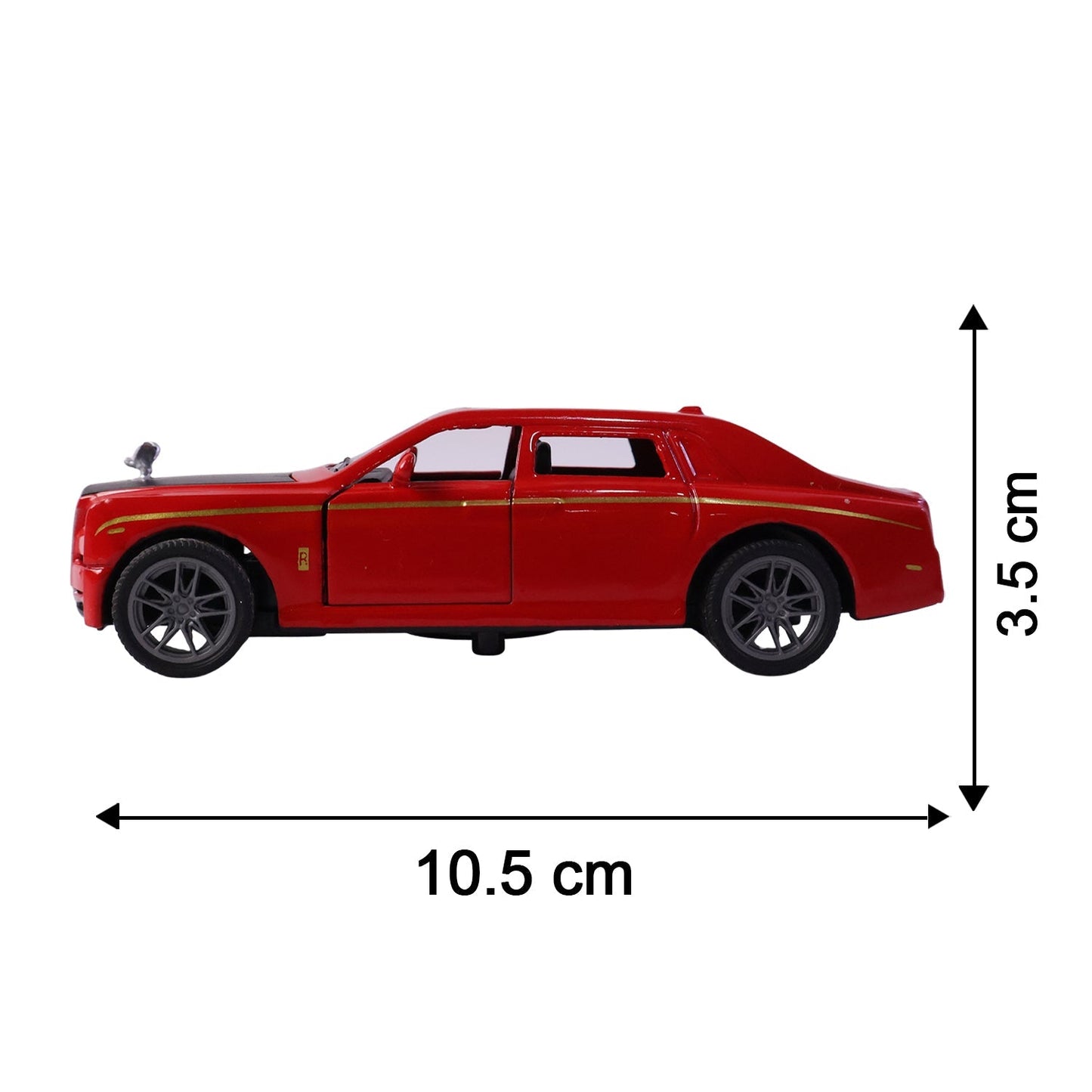 Die-Cast Metal Pull-Back Toy Car – Realistic Luxury Sedan Model (1 Pc)