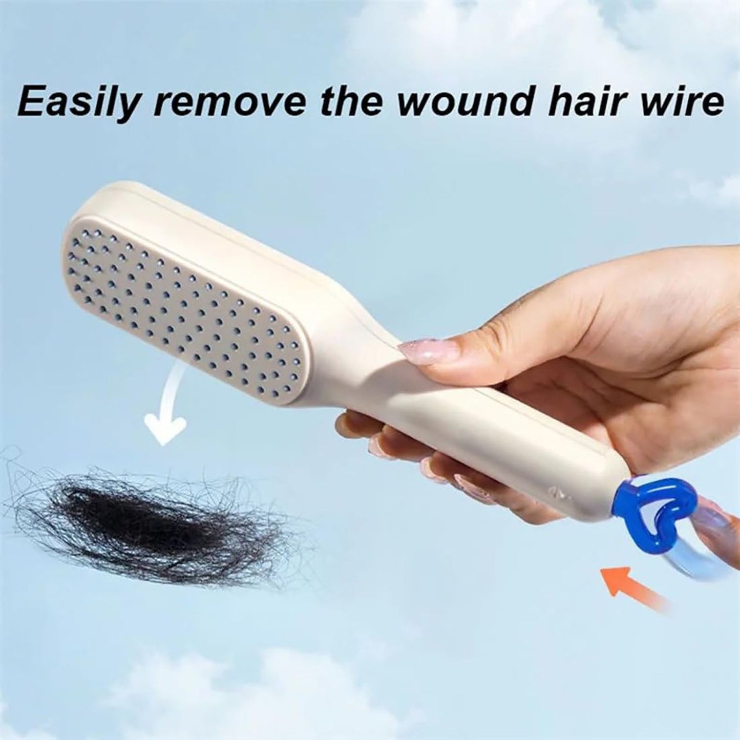 Compact massage comb for dressing table and travel