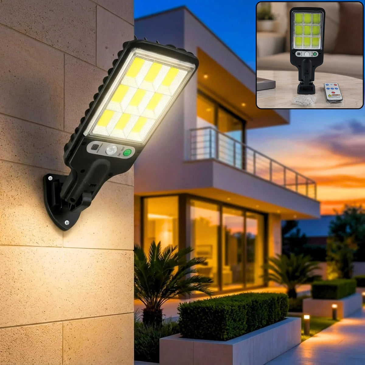 Solar LED Street Light – High Power with Motion Sensor & Remote Control