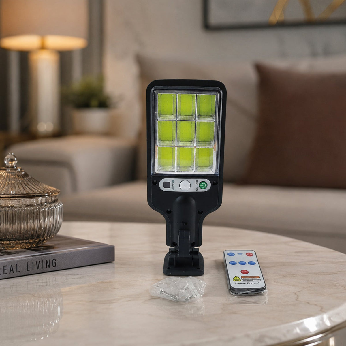 Solar LED Street Light – High Power with Motion Sensor & Remote Control