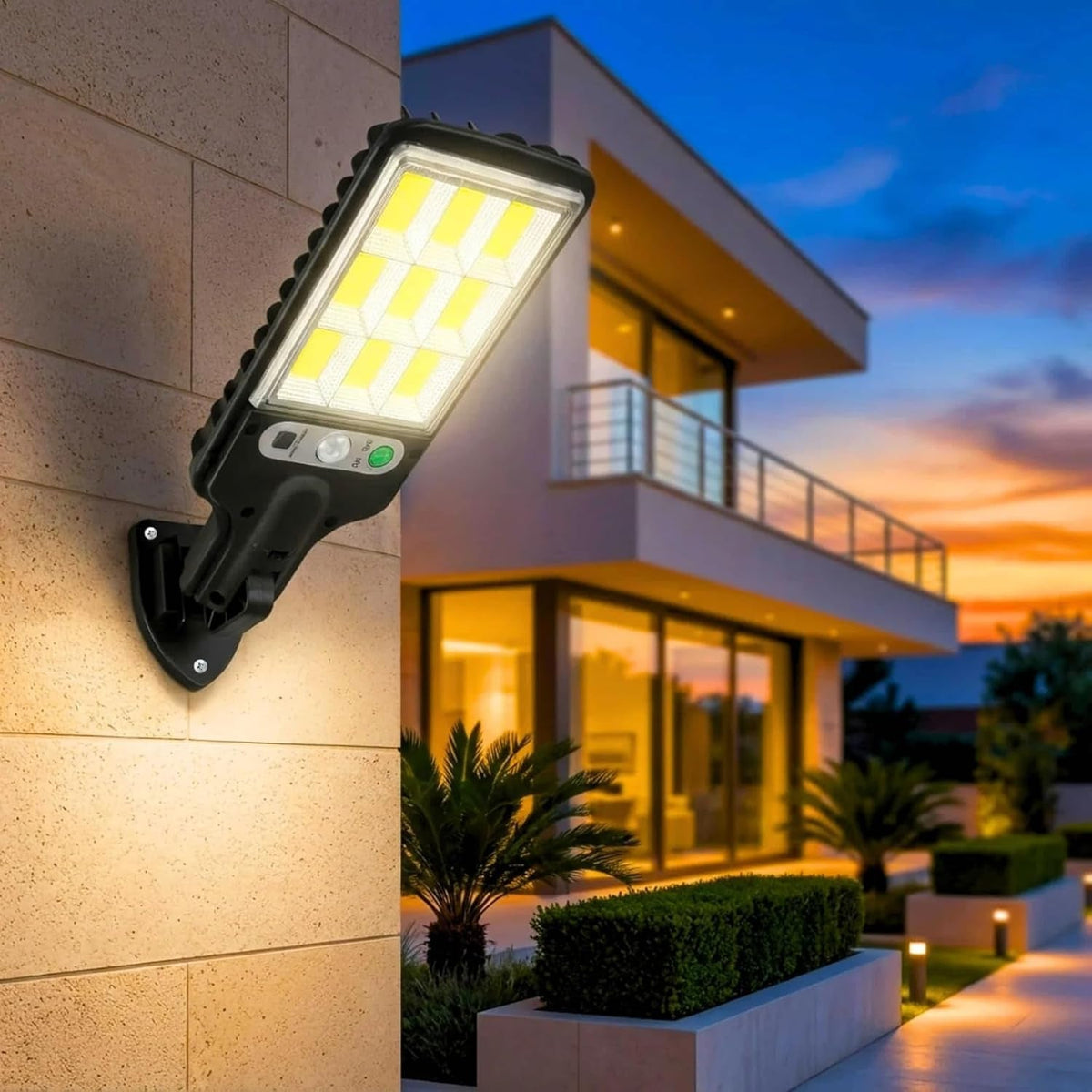 Solar LED Street Light – High Power with Motion Sensor & Remote Control
