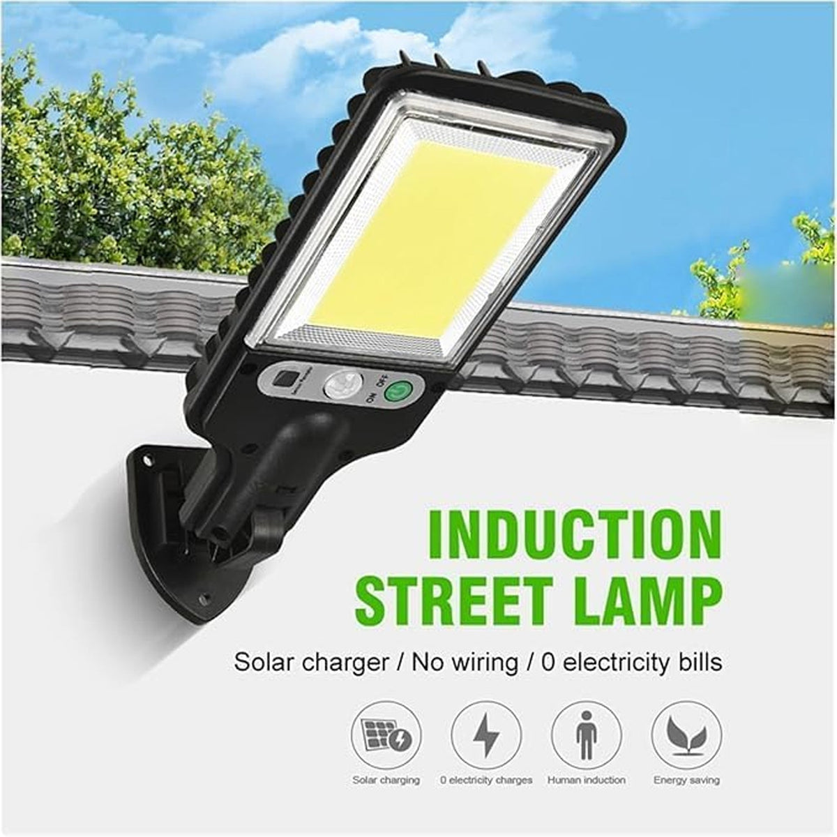 Solar LED Street Light – High Power with Motion Sensor & Remote Control