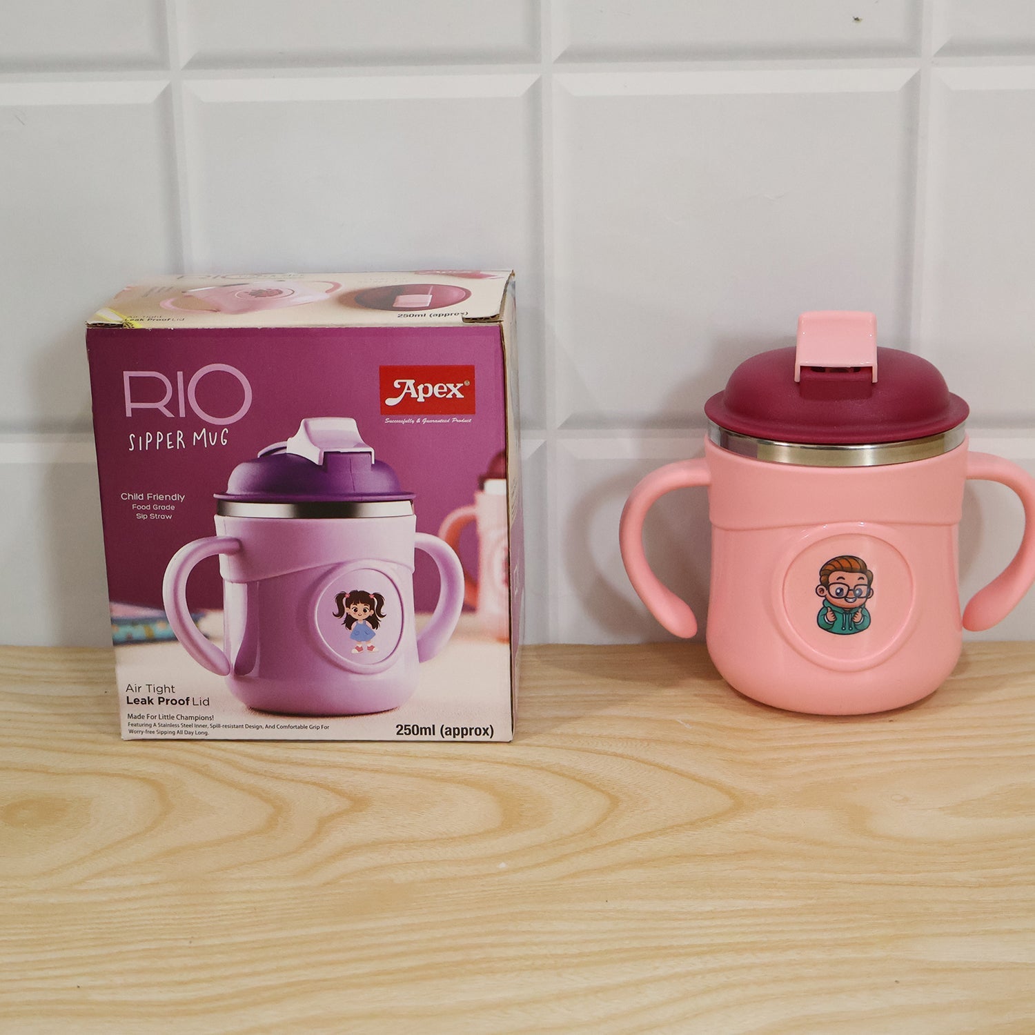 Live photo of Apex Rio 250 ml kids sipper cup