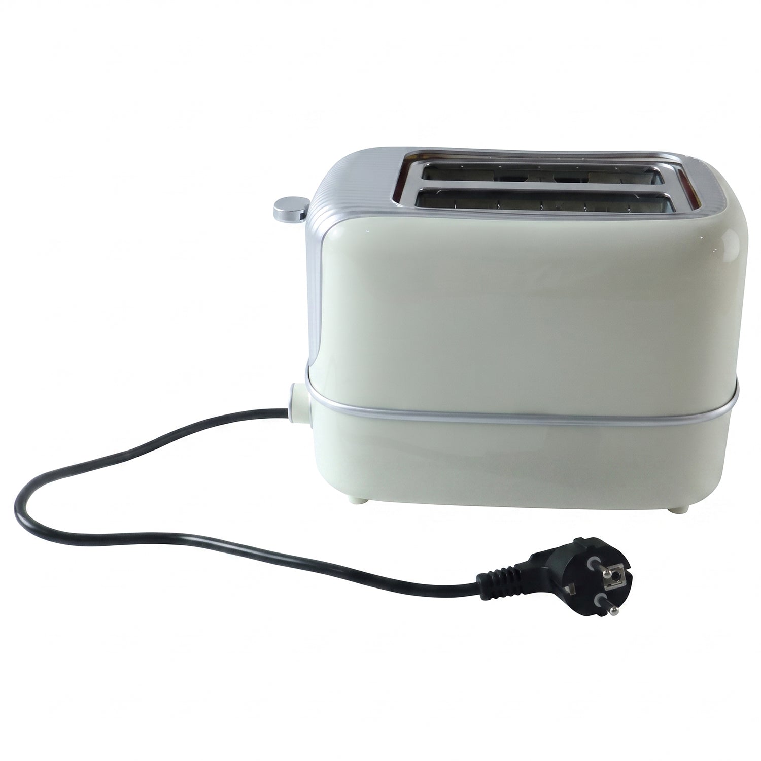 800W pop up bread toaster on white background