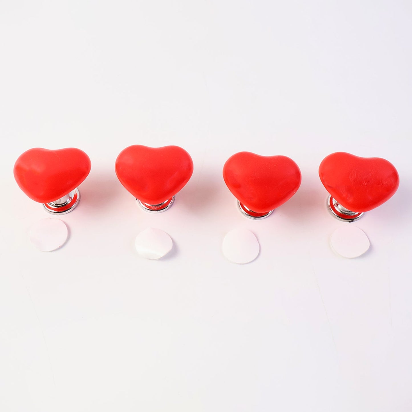 Yellow drawer handle with heart-shaped design for home improvement