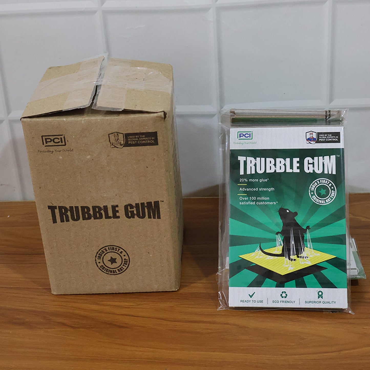 Effective adhesive cardboard trap for mice