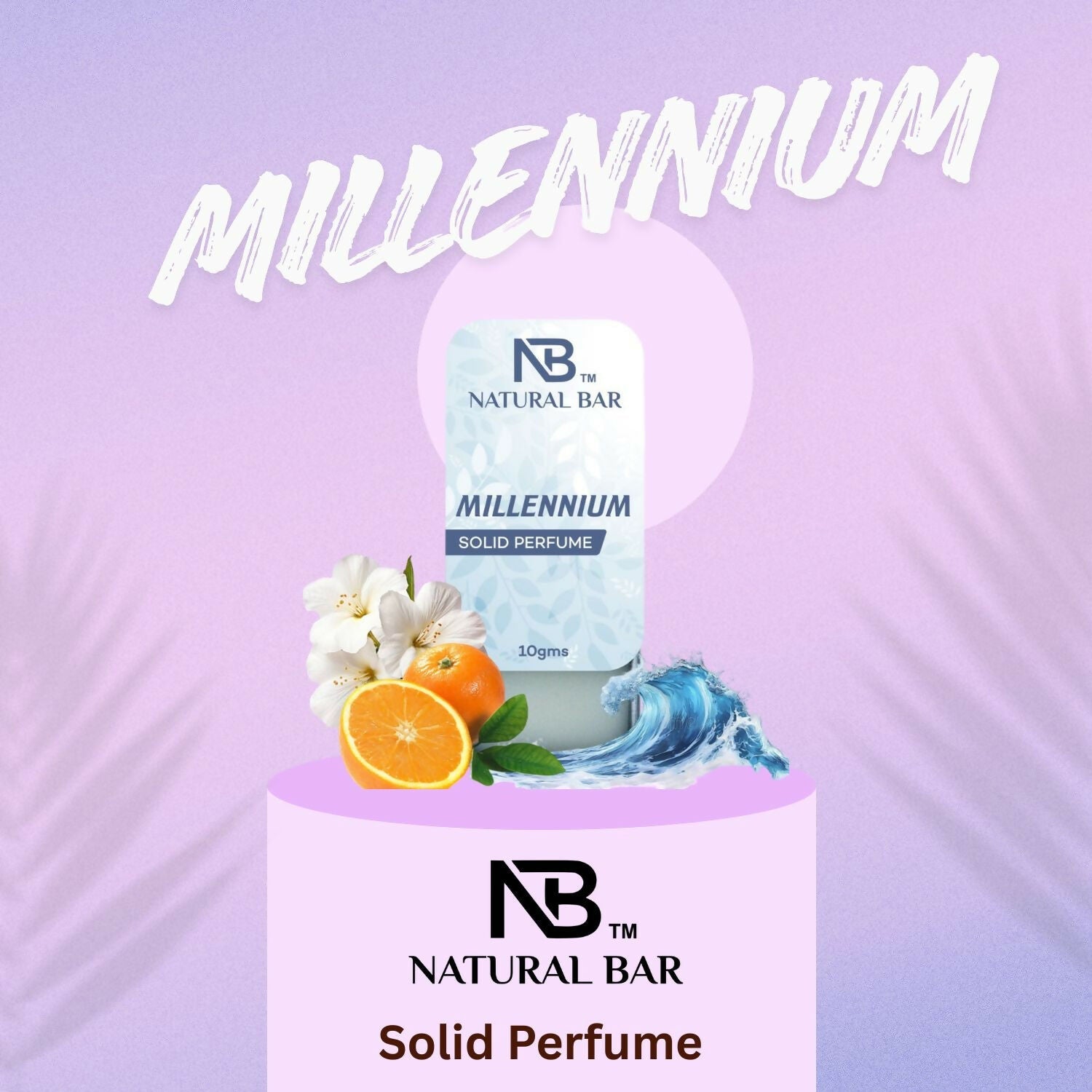 Millennium, Fresh Buds And Magnet Solid Perfume Combo, Alcohol Free Cologne Strong & Lasting Fragrance, Gifting for Him & Her (10gms/3Pc)
