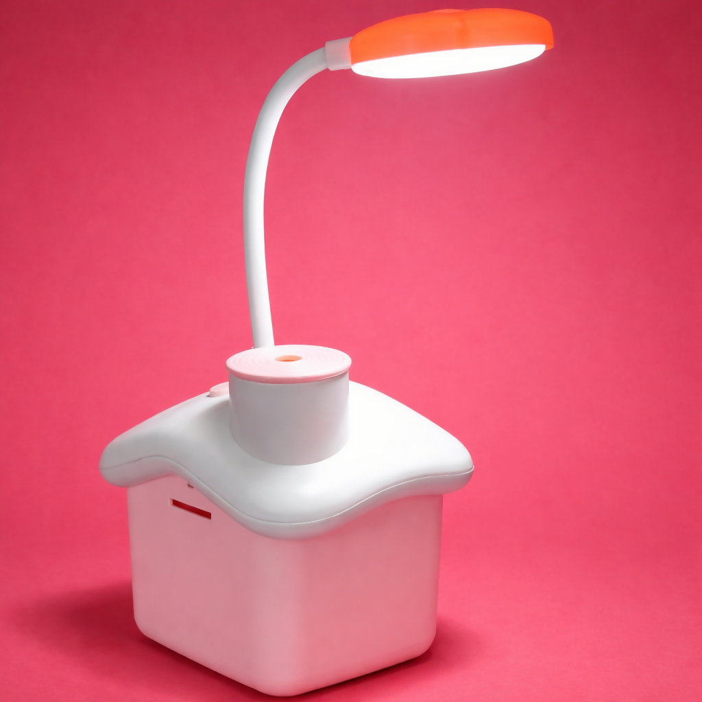 Cute LED Desk Lamp with Storage Box, Kids Study Night Light for Bedroom (PIGGY BANK LAMP)