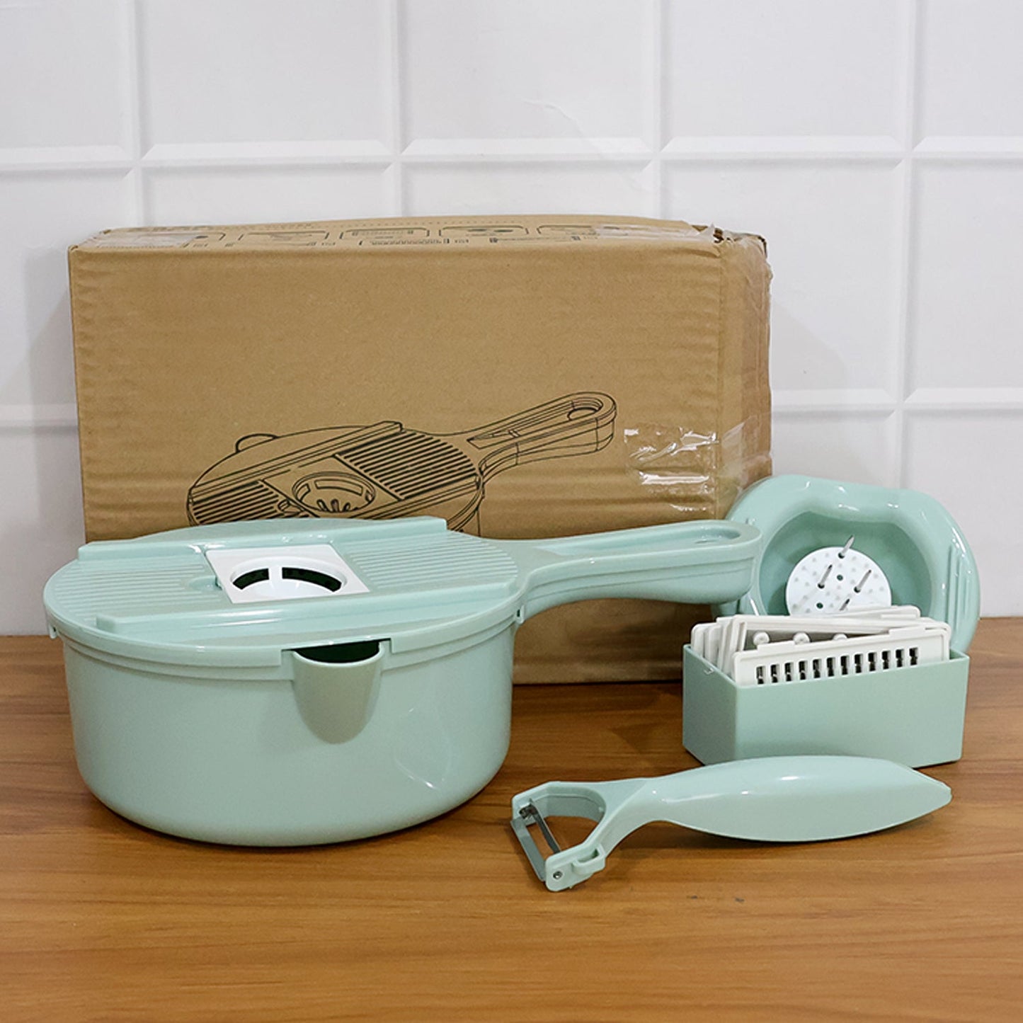 Time-saving vegetable chopper and grater kit for easy meal prep