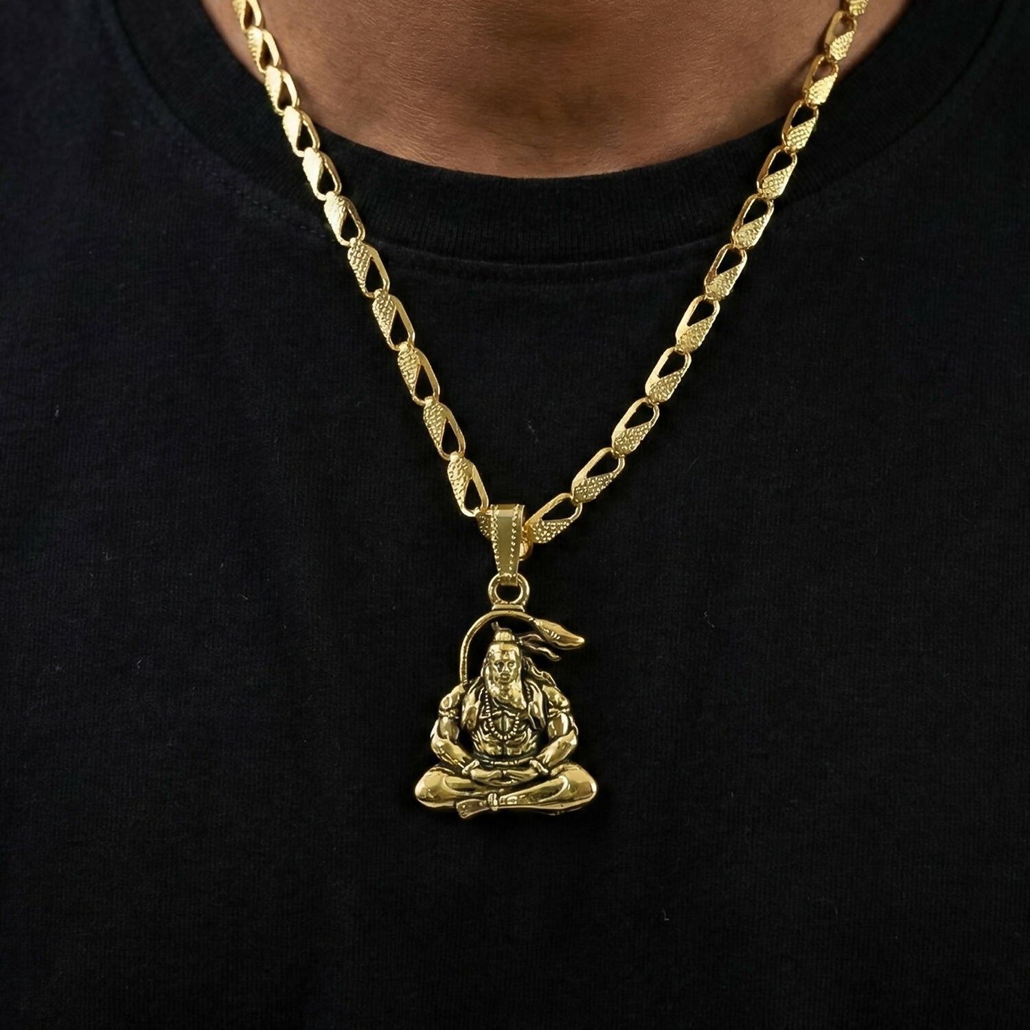 Hanumanji Pendant with Chain – Divine Blessings Necklace