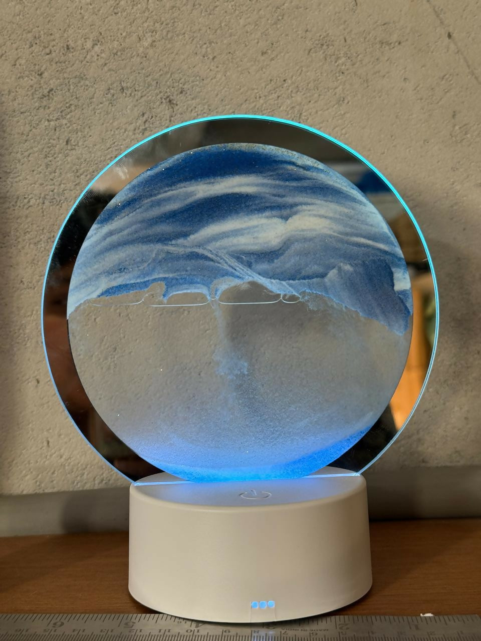 LED Round Sand Art Lamp | Relaxing Desktop Night Light Home Décor Gift