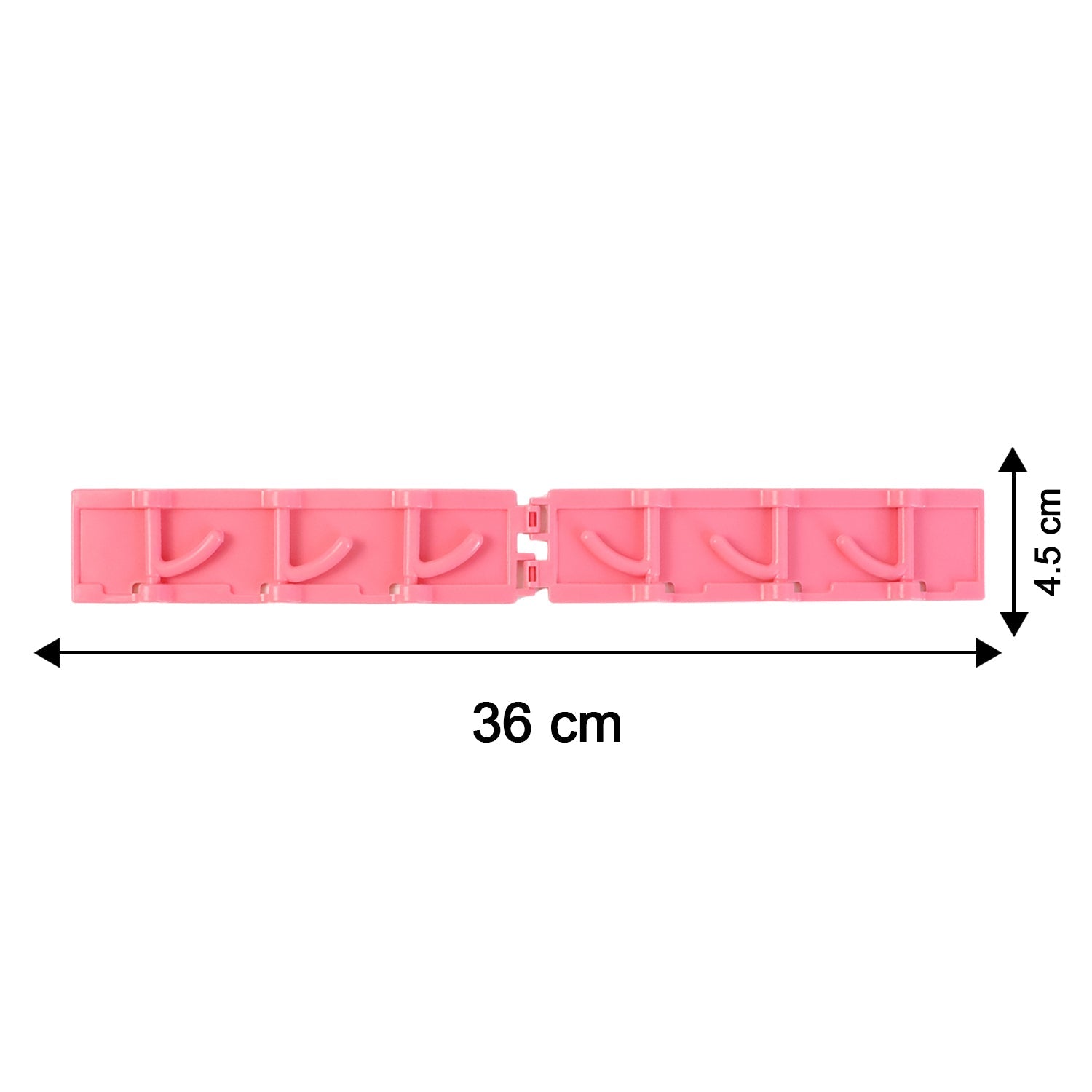 Dimension chart for foldable rotating 6 hook wall-mounted rack