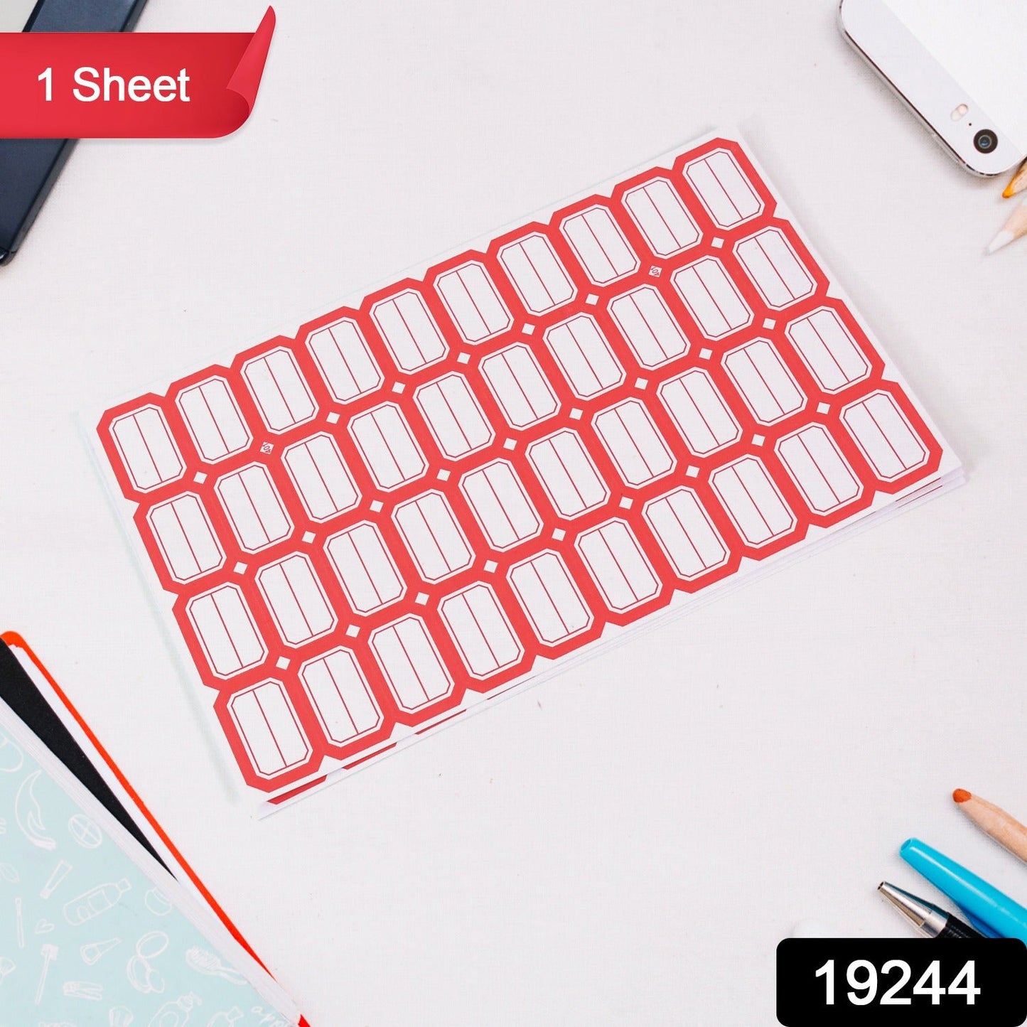 Multipurpose writable label stickers ideal for organization