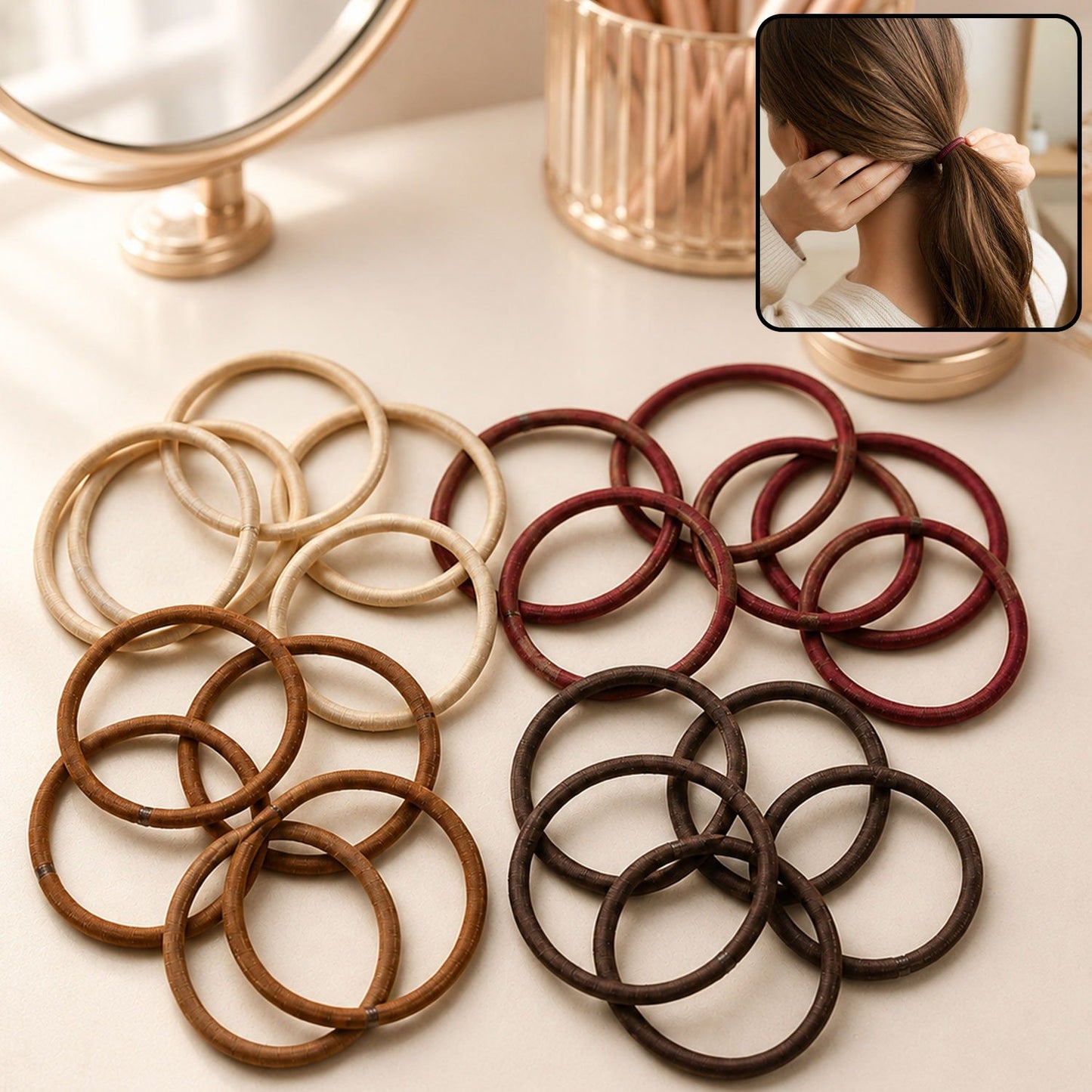Elastic Hair Bands – Gentle, Strong Grip for Stylish Hair