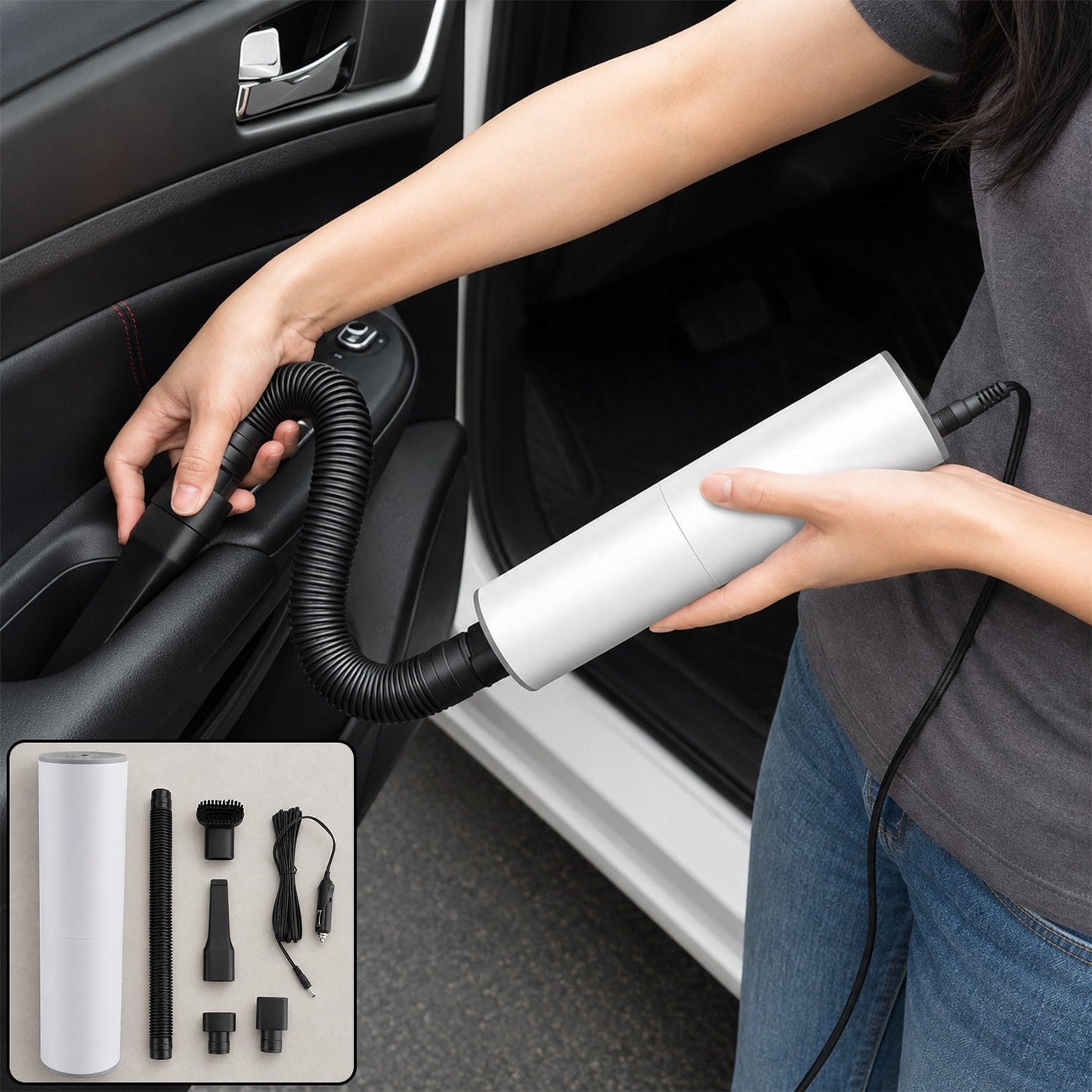Portable Car Vacuum Cleaner – Wet & Dry Use | Storenzo