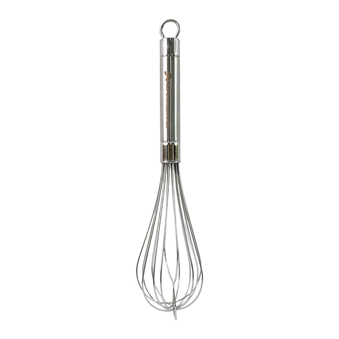 Stainless steel mini hand whisk perfect for mixing ingredients
