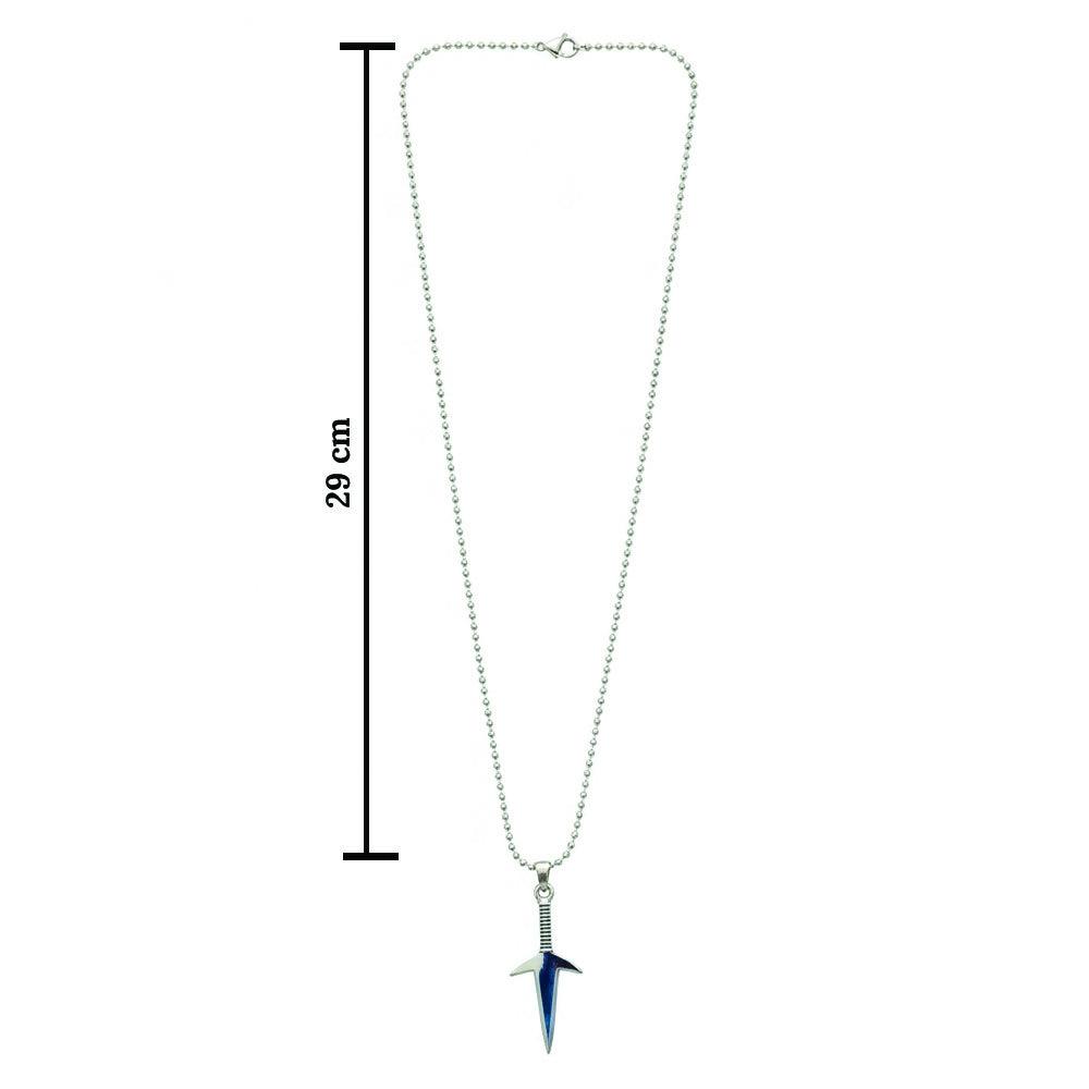 Silver Tone Arrow Chain Pendent For mens