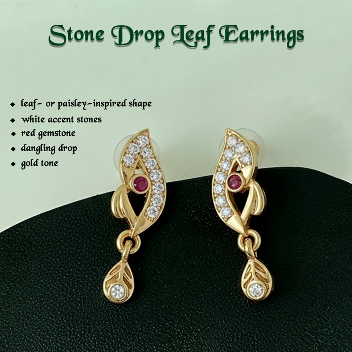Luxury Curved Gold Earrings With Sparkling Stone Inlay And Elegant Drop Design