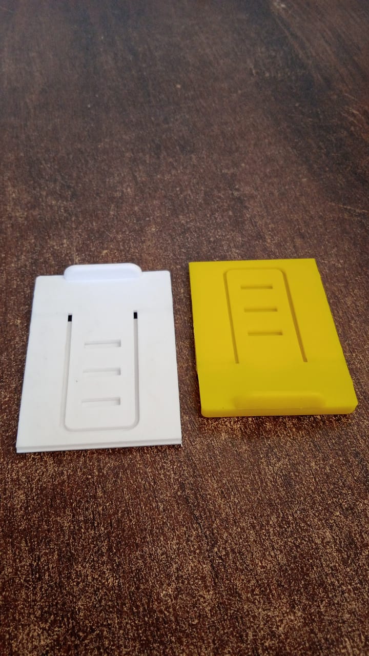 Foldable mobile holder stand featuring plastic adjustable design