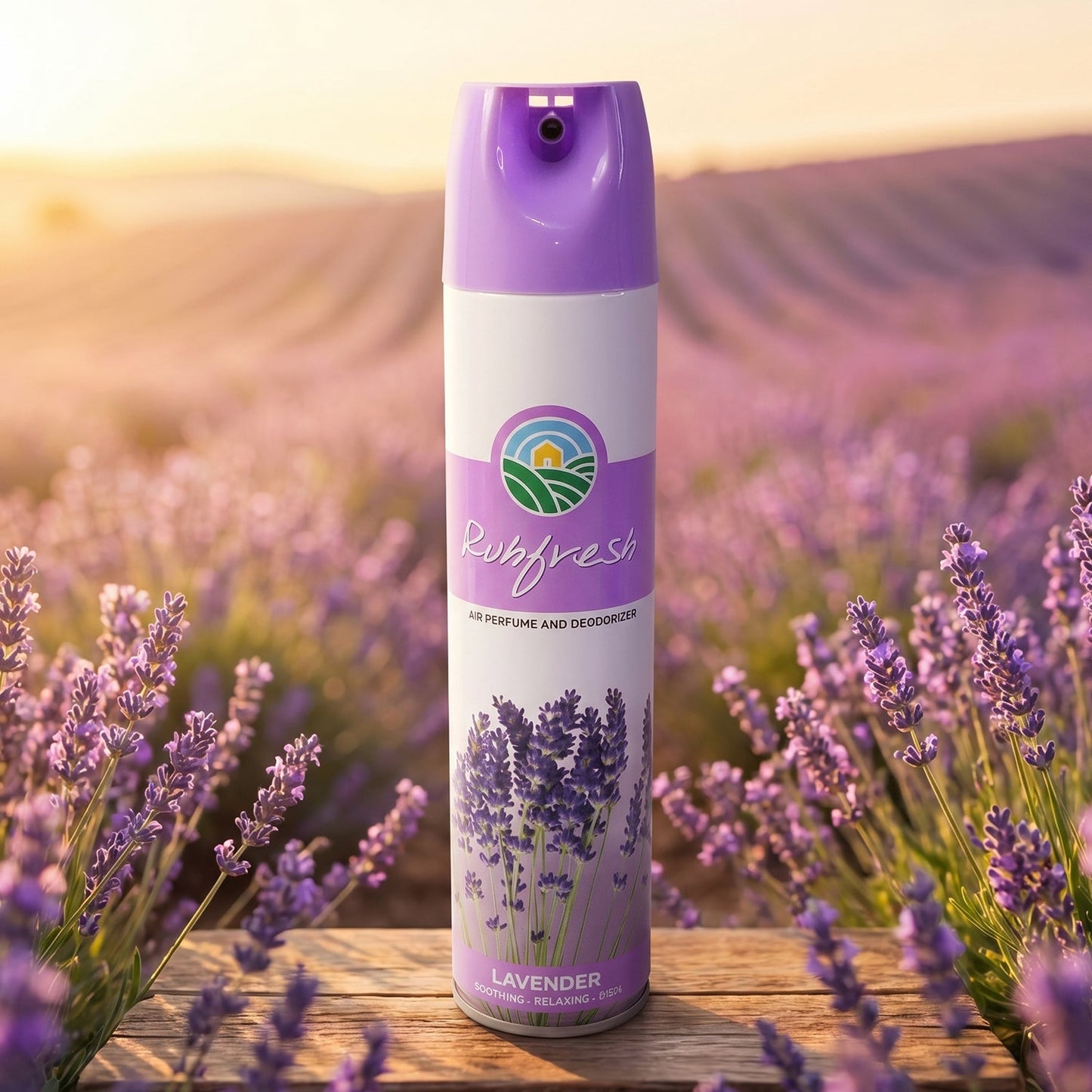 Relaxing Lavender Room Spray in stylish bottle