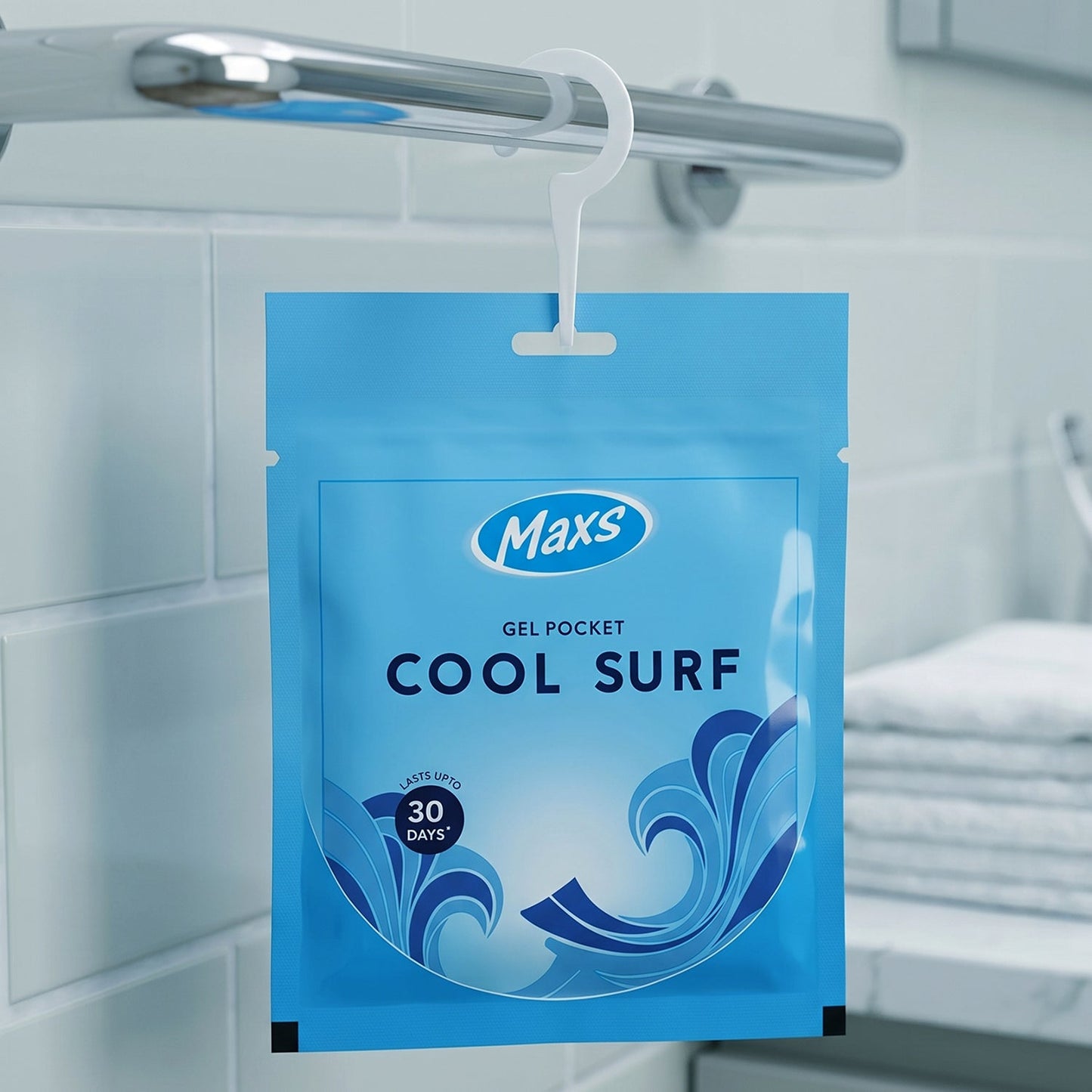 Maxs Marigold Gel Air Freshener in compact packaging