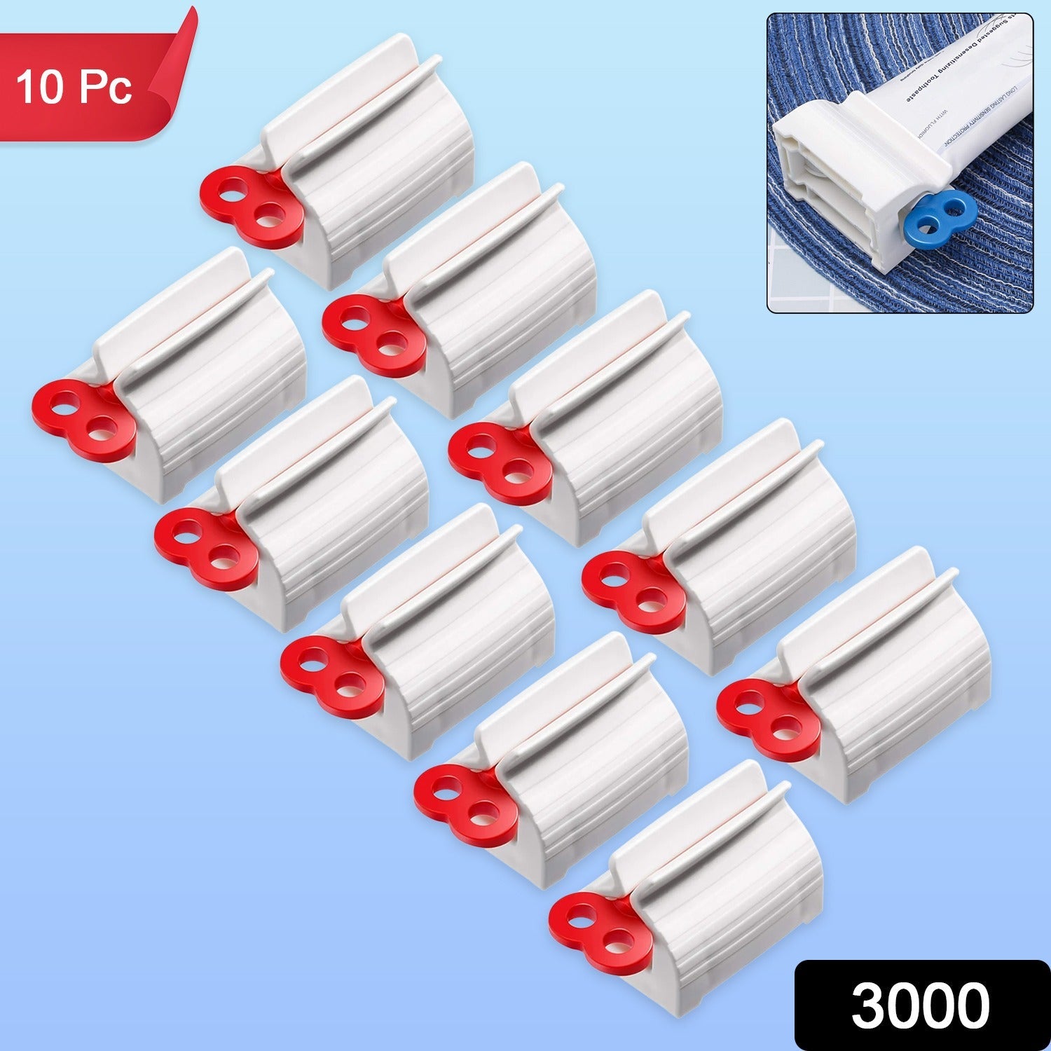 Single durable plastic tube squeezer key for efficient dispensing