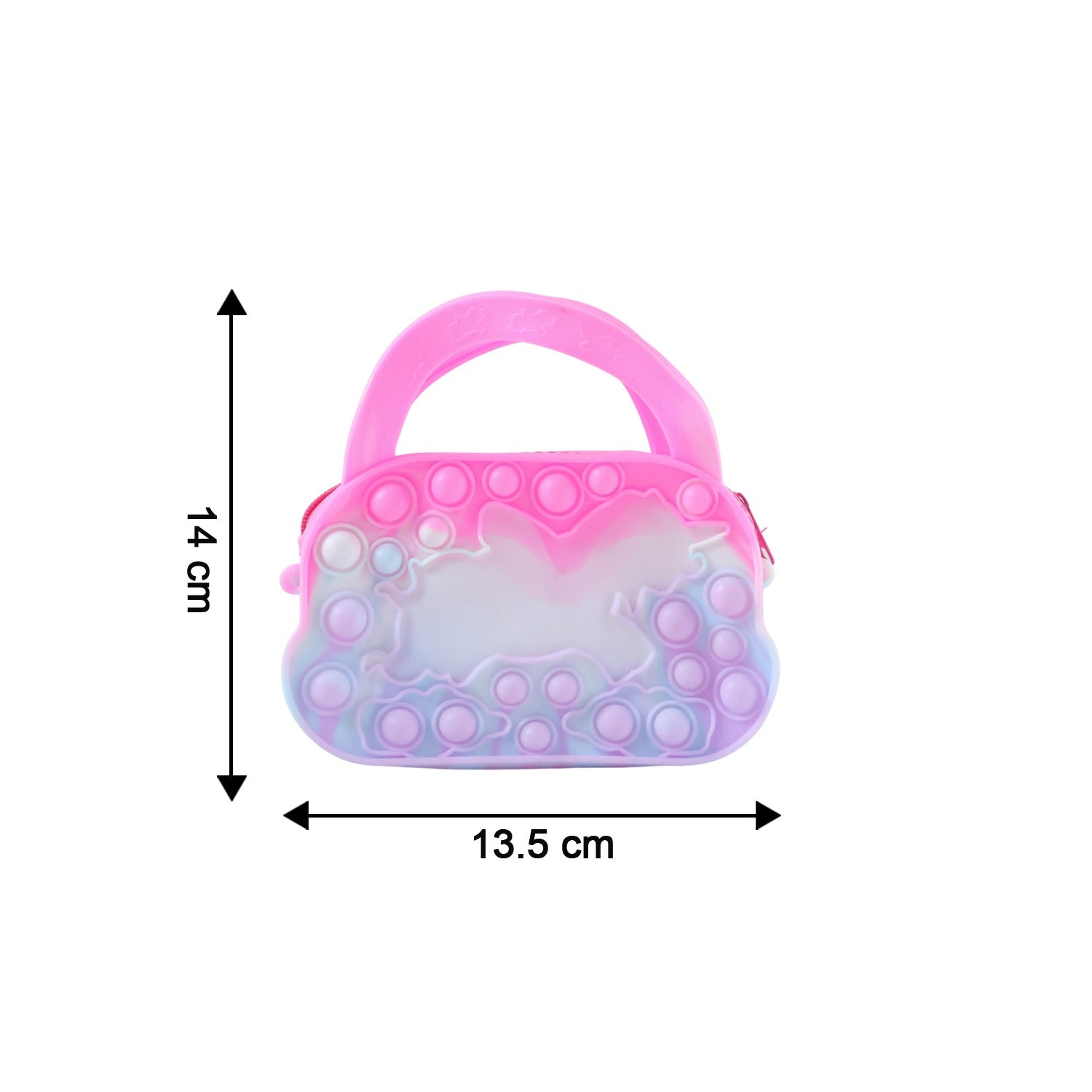Compact portable pop it coin purse made of flexible silicone