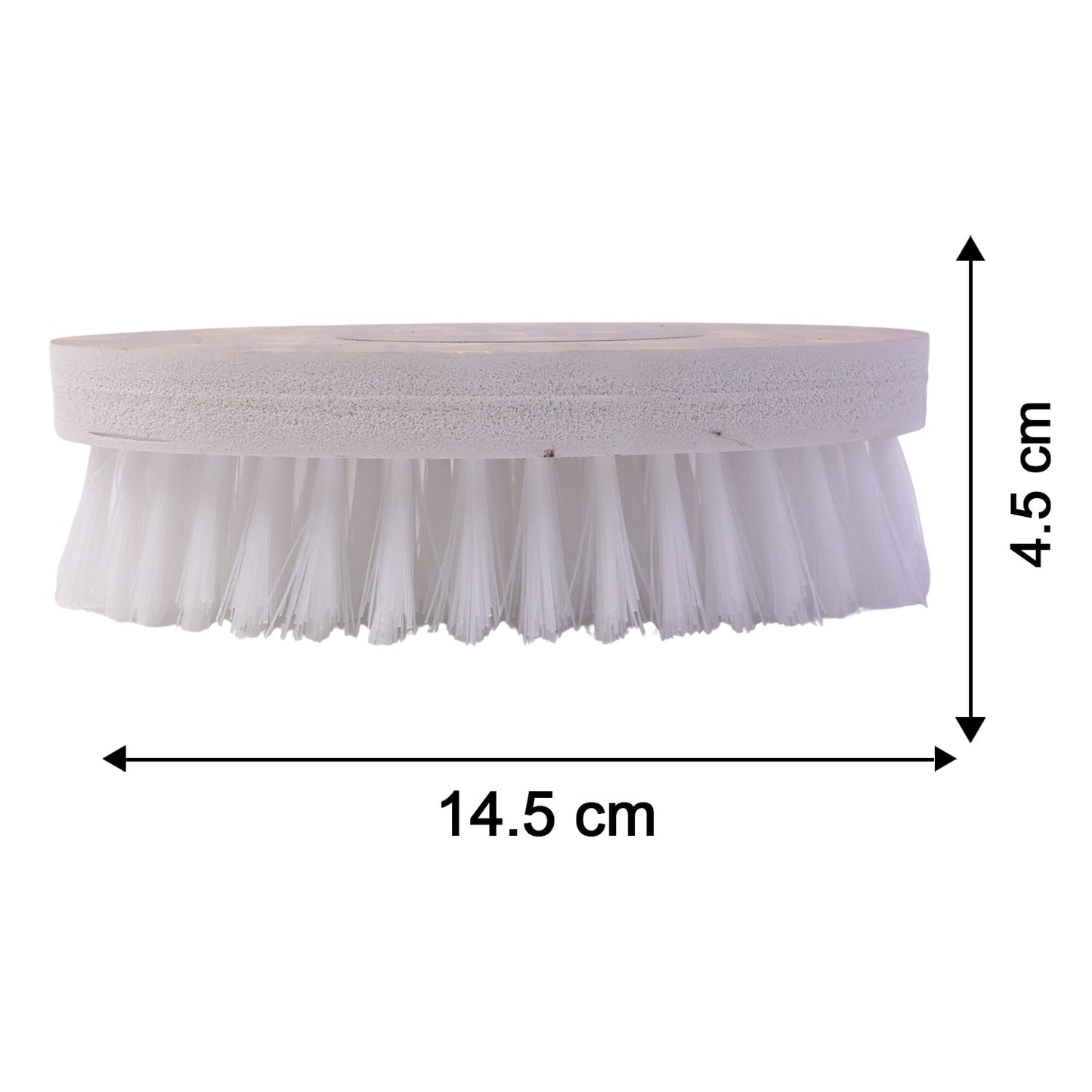Compact and lightweight laundry or household cleaning brush, reusable and washable.
