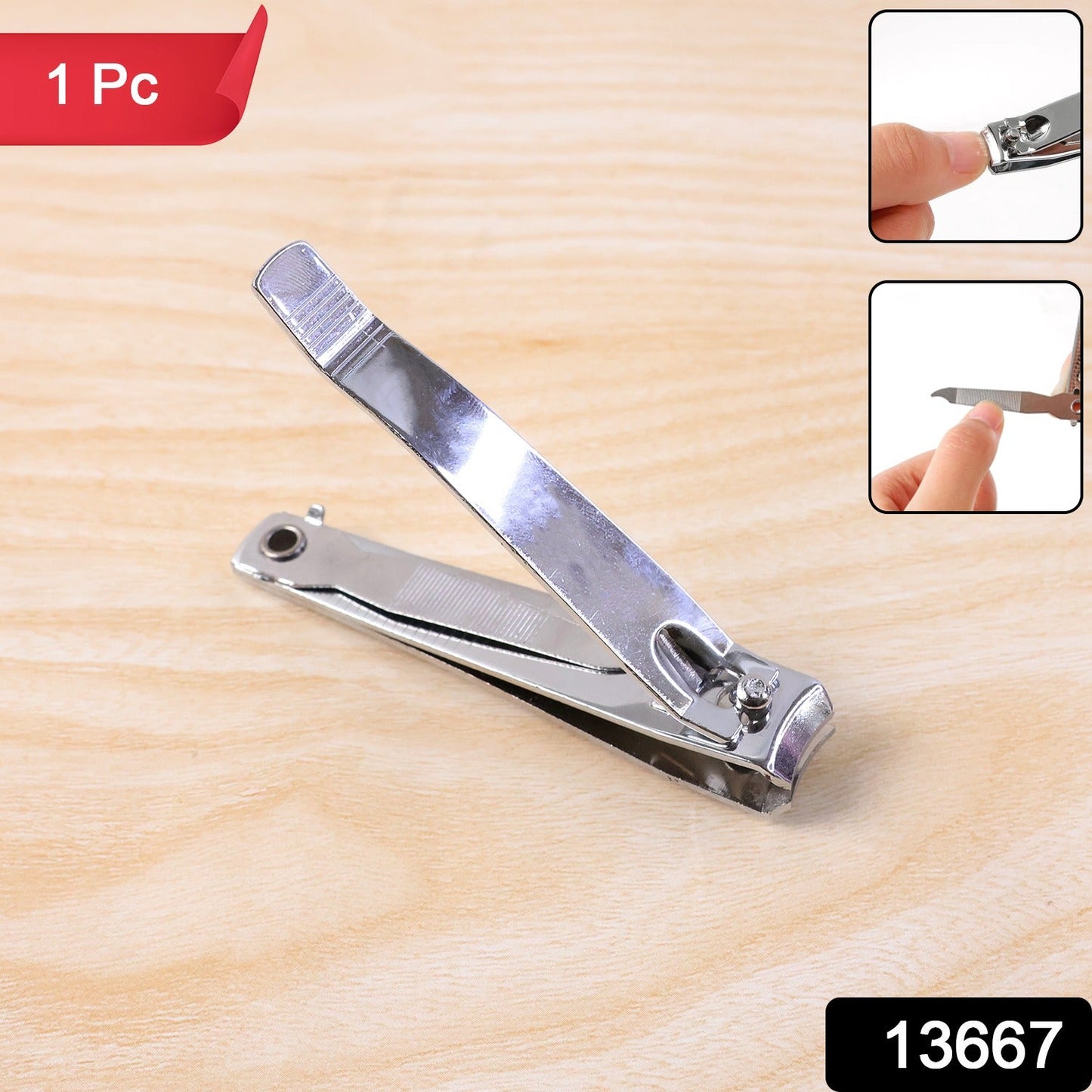 Using stainless steel toenail clipper for precise trimming