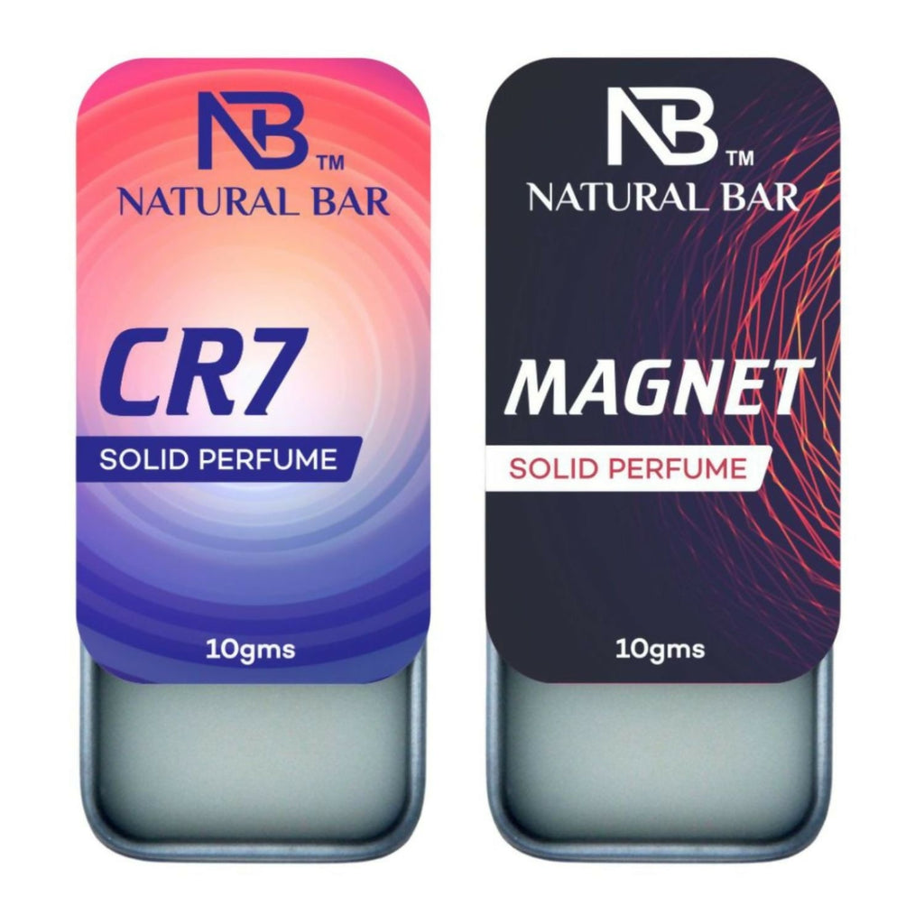 Cr7 And Magnet Solid Perfume Combo, Alcohol Free Cologne Strong & Lasting Fragrance, Gifting for Him & Her (10gms/2Pc)