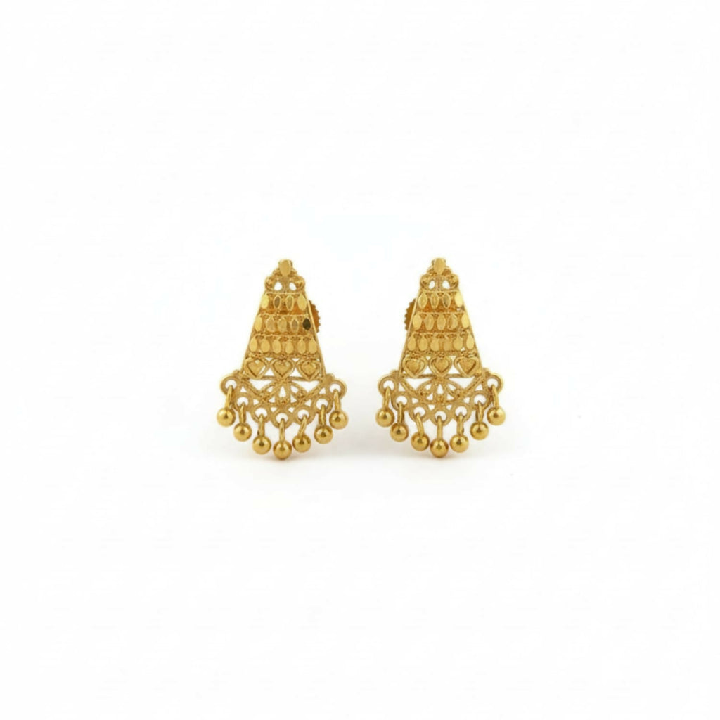 Designer Traditional Gold Tone Jhumka | Stylish Jewellery