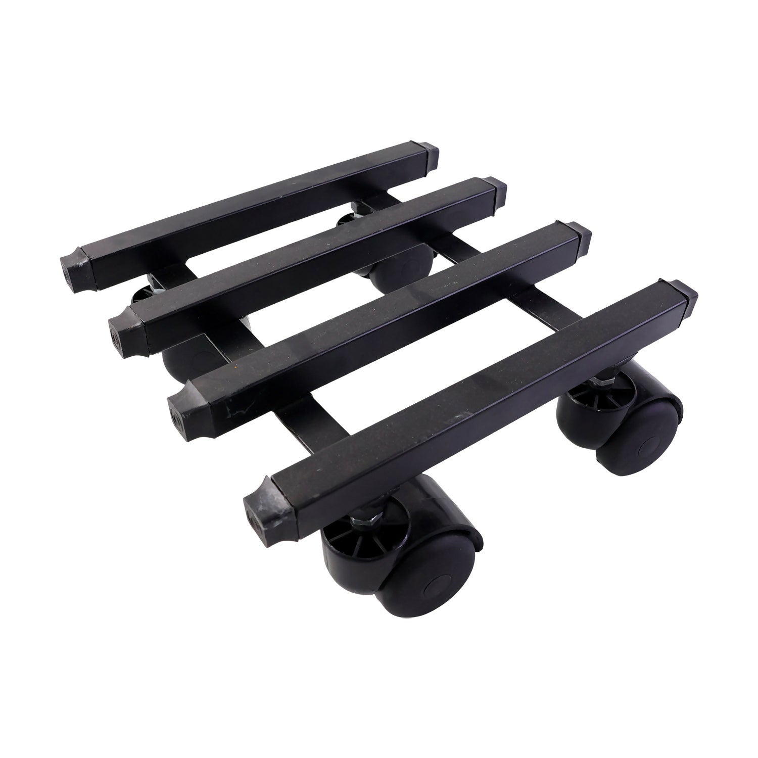 Square Heavy Duty Plant Pot Trolley with Wheels for Easy Movement, Indoor & Outdoor Planter Stand (9x9x6 Inch)