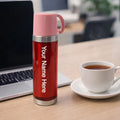 Customize Insulated Travel Mug Bottle with Handle Lid (500 ML)