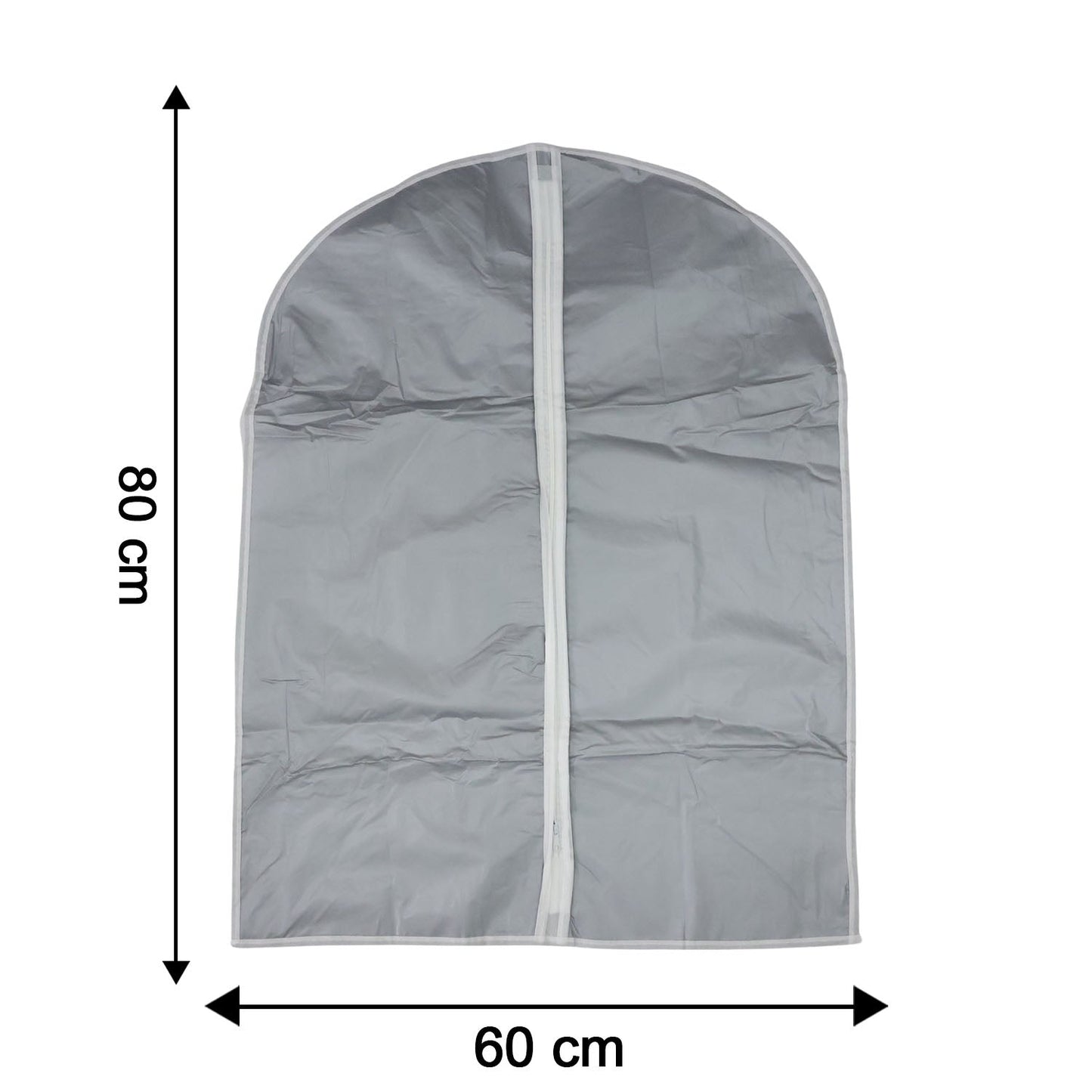 Garment cover displaying 60x80 cm dimensions for clothing protection