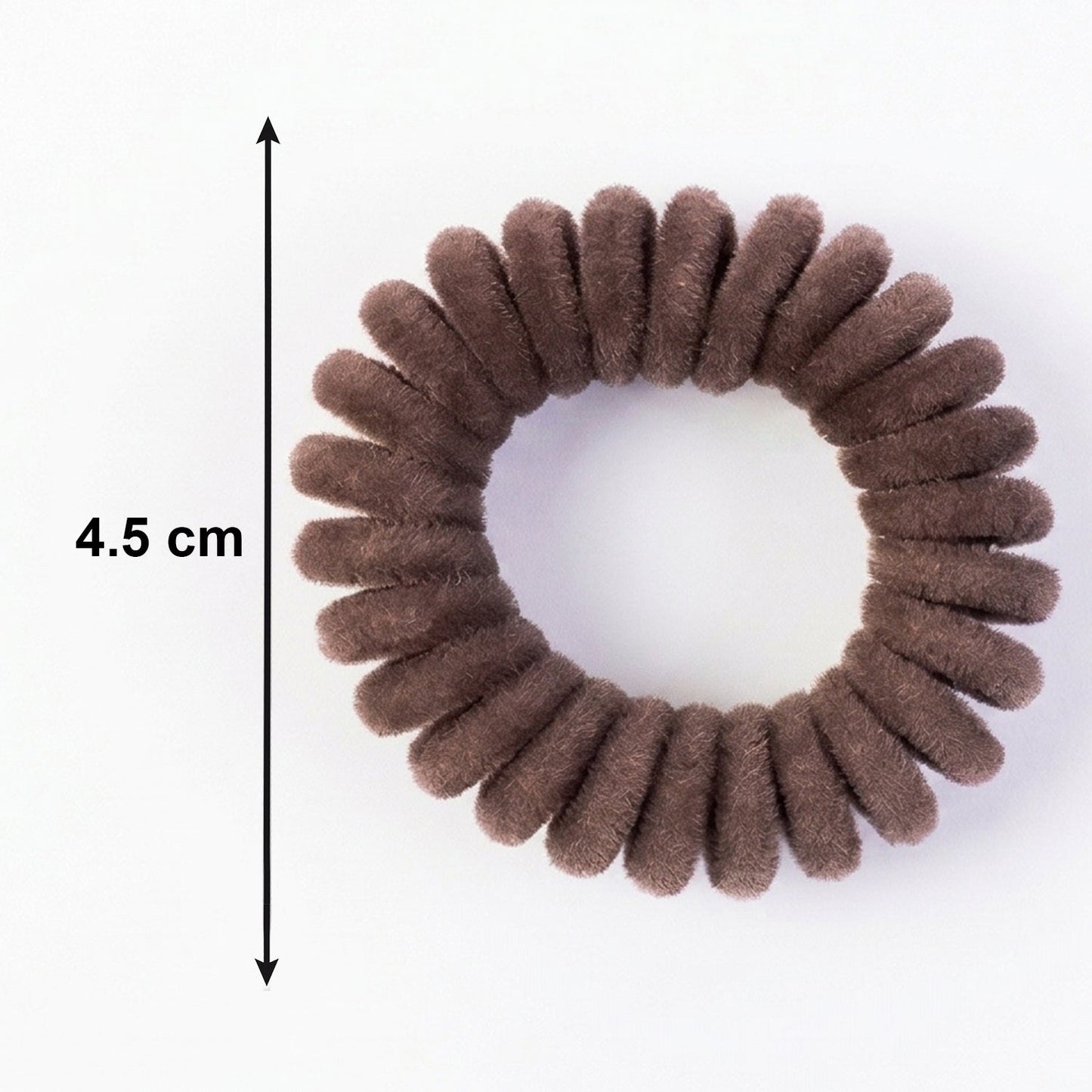 Coil style stretchable telephone wire hair band