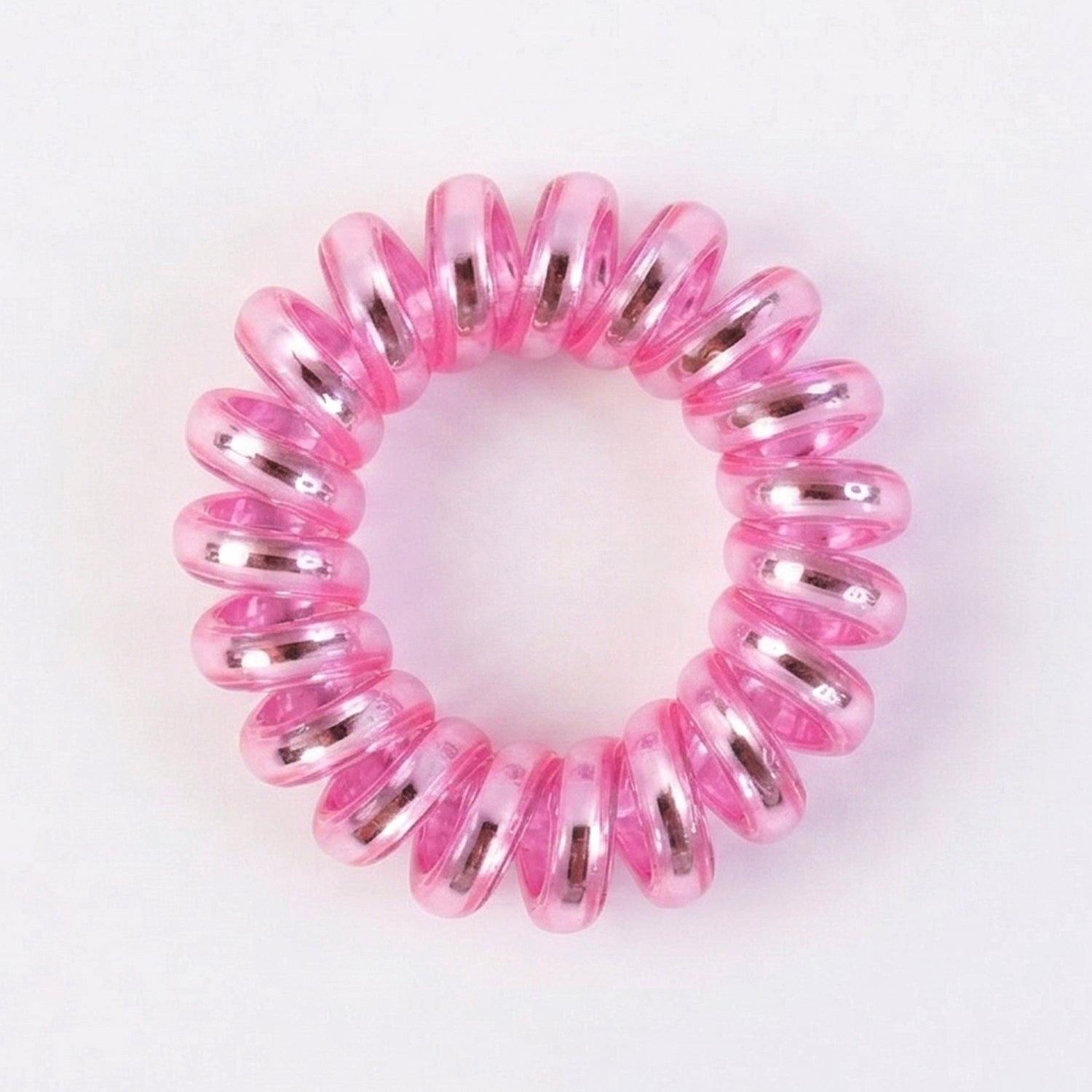 Elastic spiral coil hair ties, ideal for active lifestyles